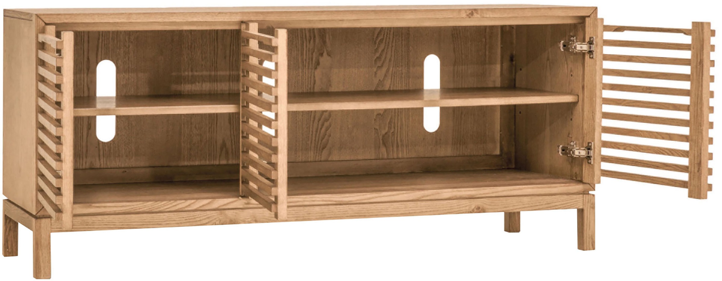 andas TV-Board »Tanner 3-türige Medienkonsole aus Eschenholz« 1 Stk. tlg.