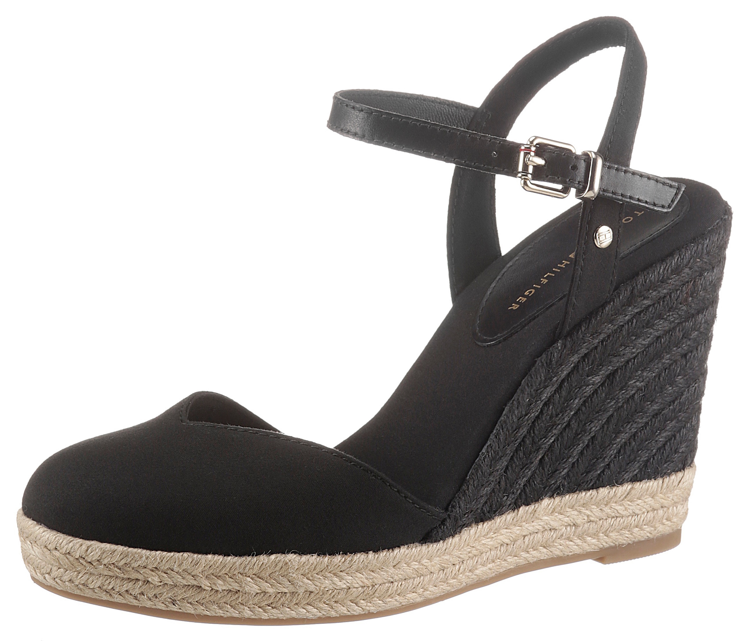 Tommy Hilfiger Sandalette »BASIC CLOSED TOE HIGH WEDGE«, mit bezogenem Keilabsatz kaufen