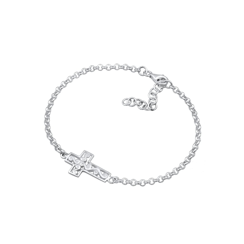 Nenalina Armband »Kreuz Symbol Ornament Anhänger Modern 925 Silber«
