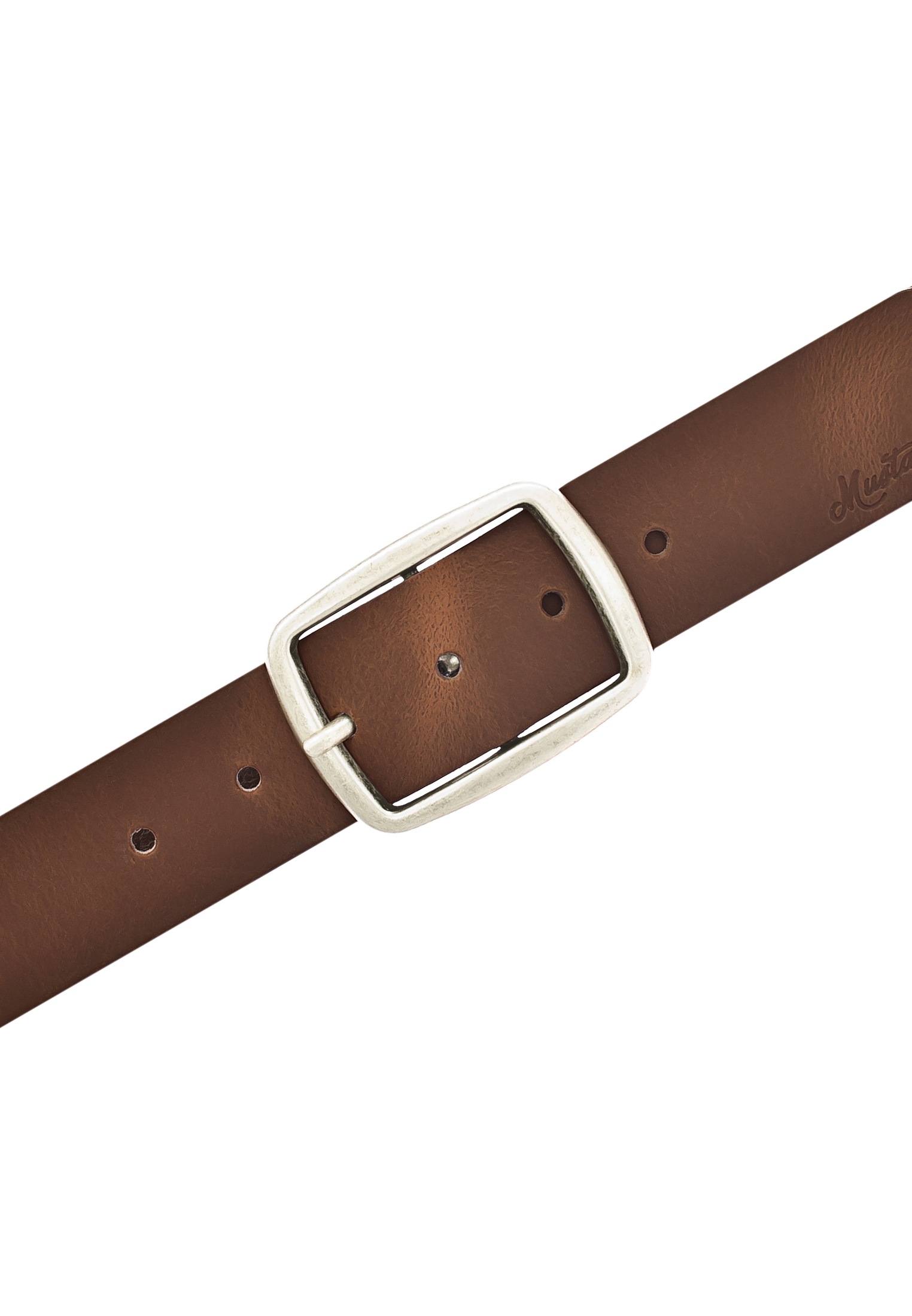 MUSTANG Ledergürtel, Pull-Up-Leder mit Vintagecharakter, 4 cm