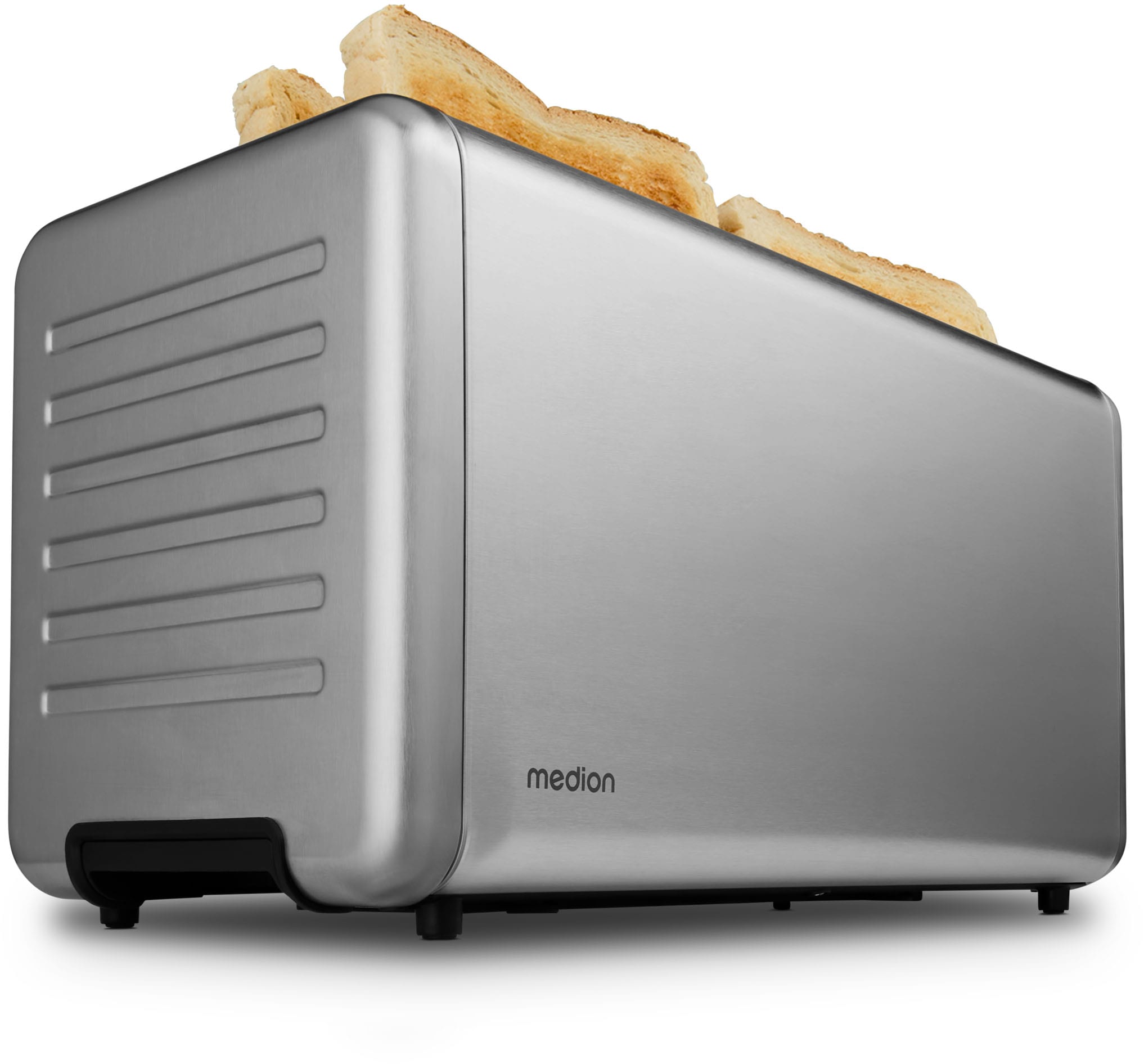 Medion® Toaster »Langschlitztoaster, MD12103, LED Sensor-Touch-Display« 2 lange Schlitze für 4 Scheiben 1450 W abnehmbarer Brötchenaufsatz