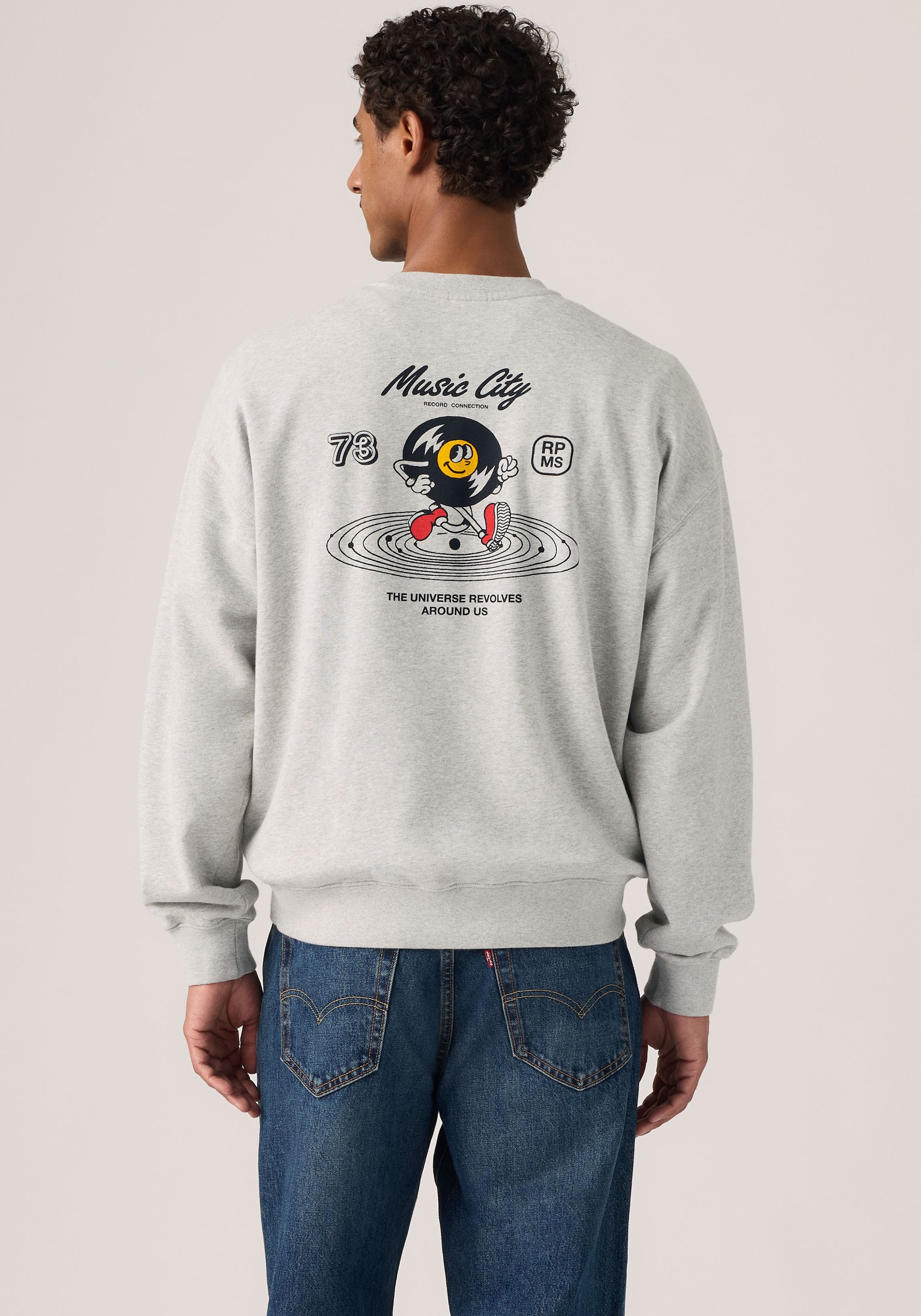 Levi's® Sweatshirt »SUNSET CREW«, Rückenteil mit plakativen Druck
