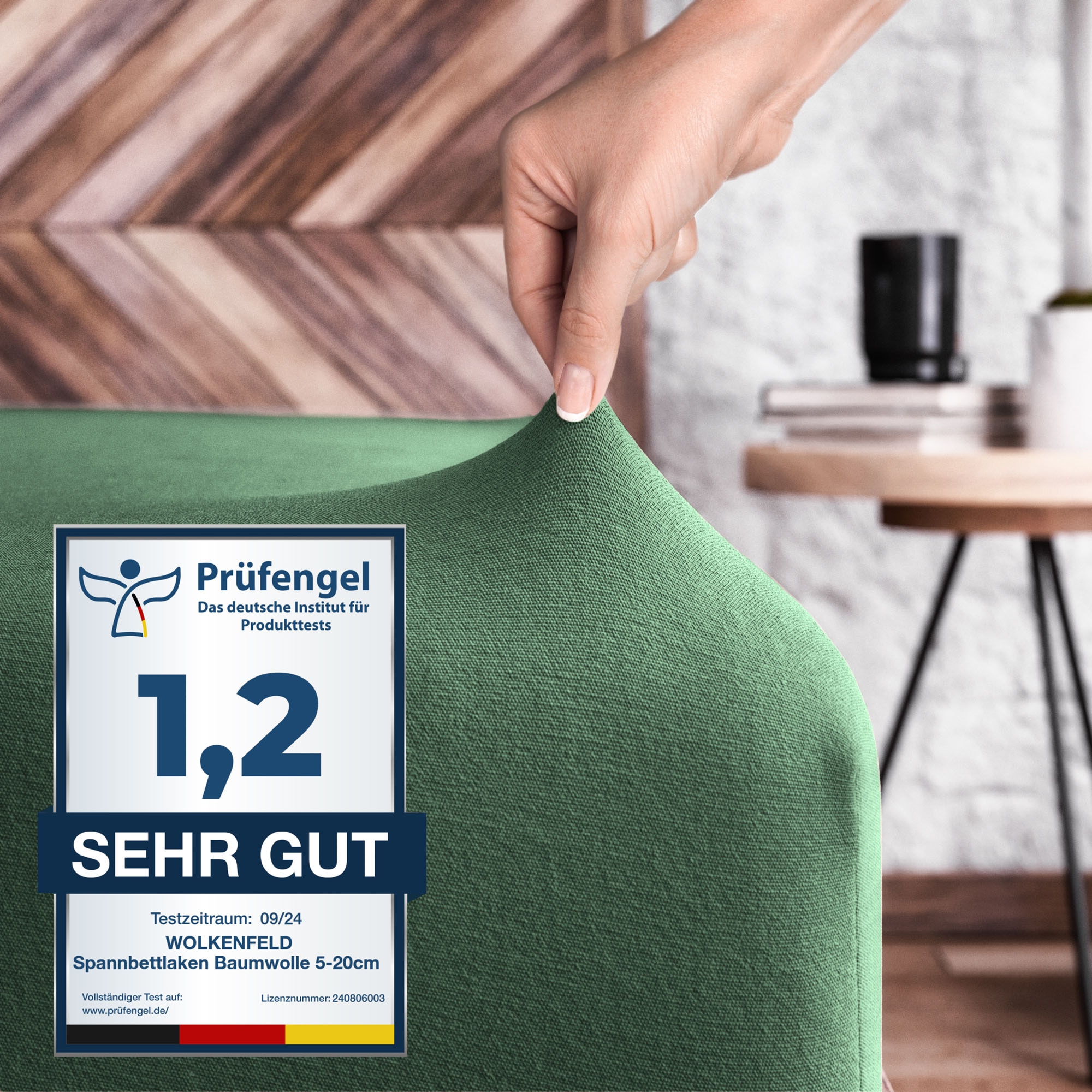 Wolkenfeld Spannbettlaken »Sophia« Rutschfest & Blickdicht - 90x200, 140x20 günstig online kaufen
