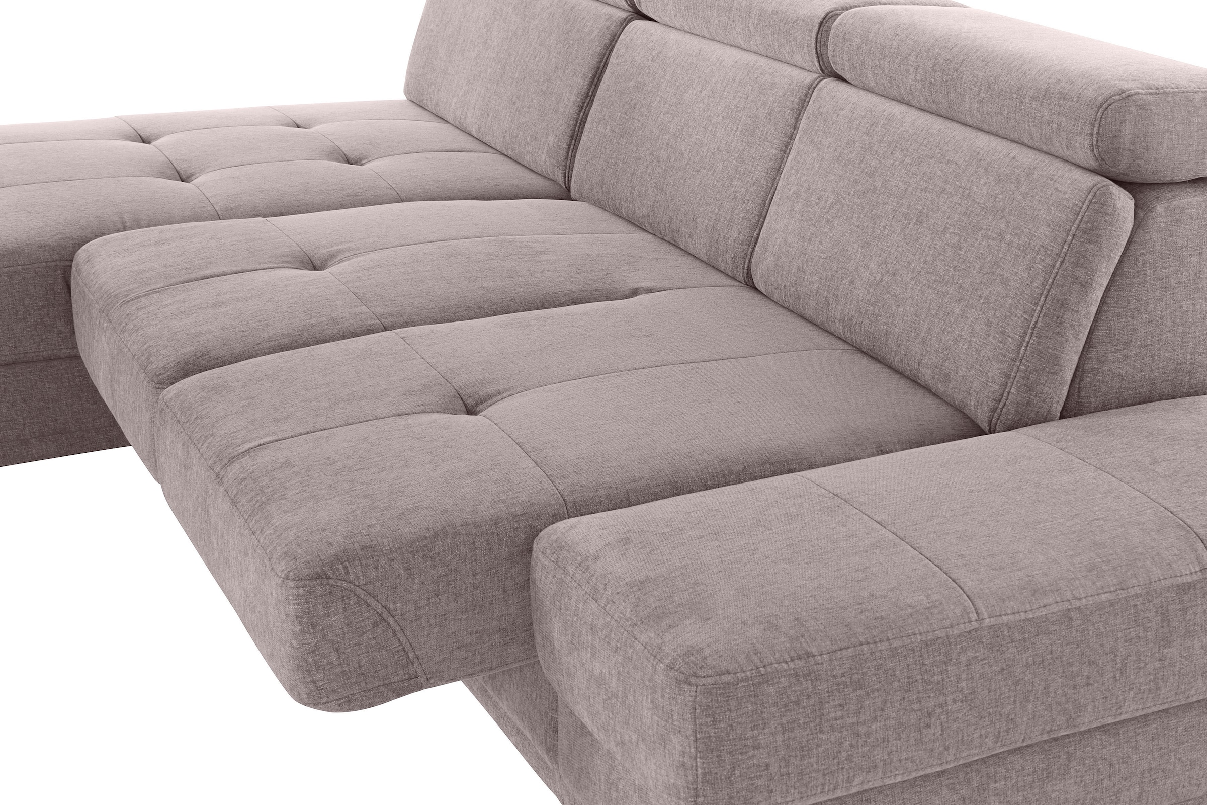 INOSIGN Ecksofa »Cardiz L-Form«, inkl.Kopfteilverstellung und Federkern wahlweise mit Bettfunktion