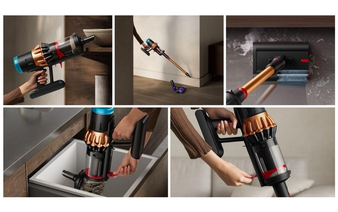 DYSON Akku-Hand-und Stielstaubsauger »V16 (DS60) Piston Animal, 900W, bis zu 70 Minuten Laufzeit« Haarentwirrungstechnologie
