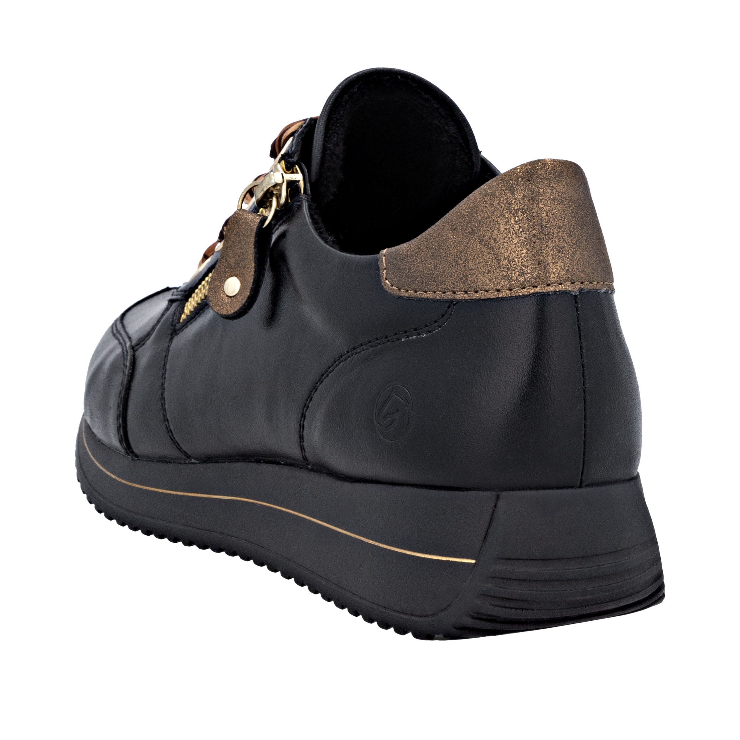 Remonte Keilsneaker  Schnürschuh, Halbschuh, Freizeitschuh mit seitlichem Reißverschluss