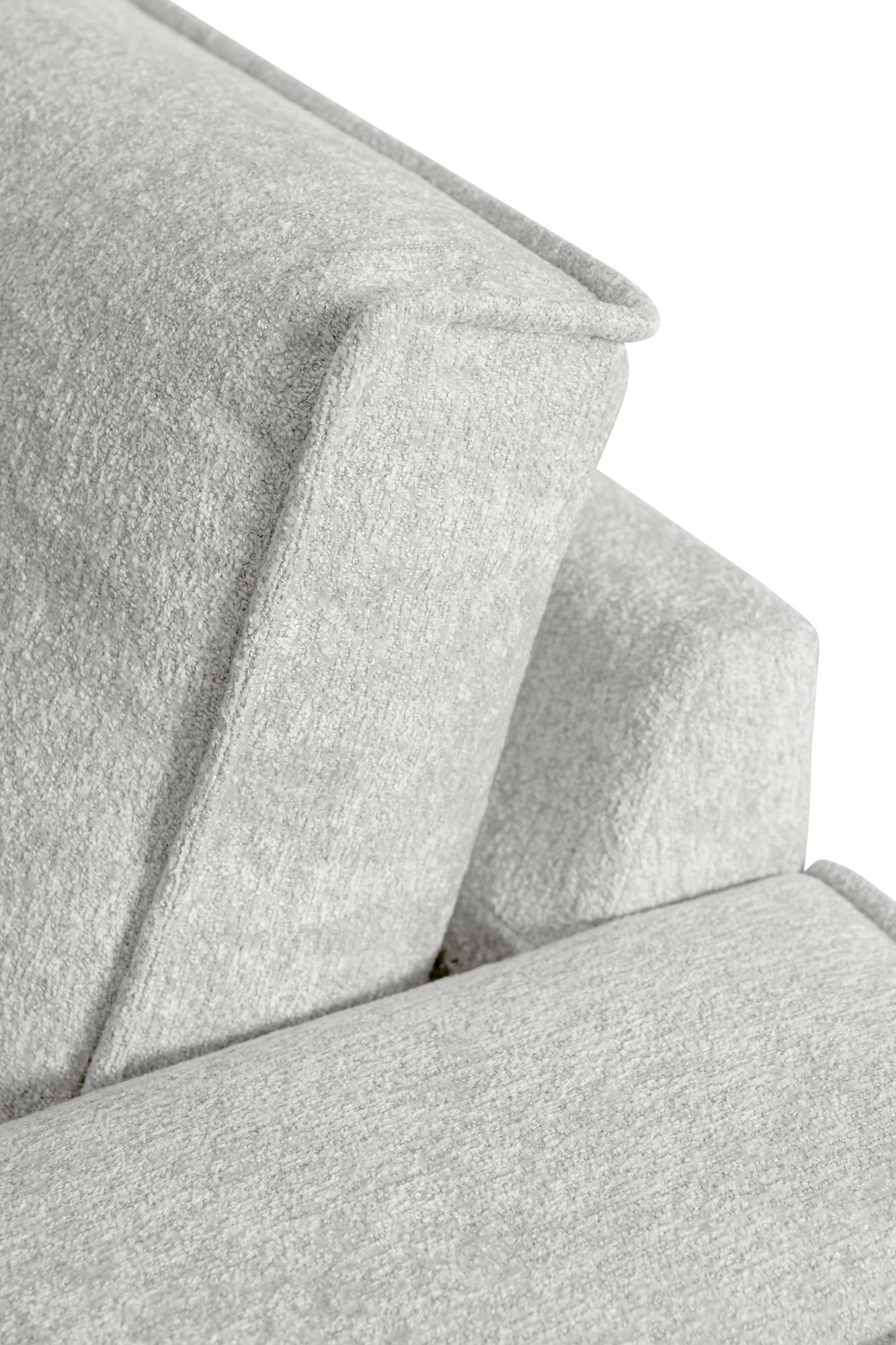 Places of Style 3-Sitzer »Oland«, 224 cm, Wellenunterfederung, Skandi-Design, Metallfüße