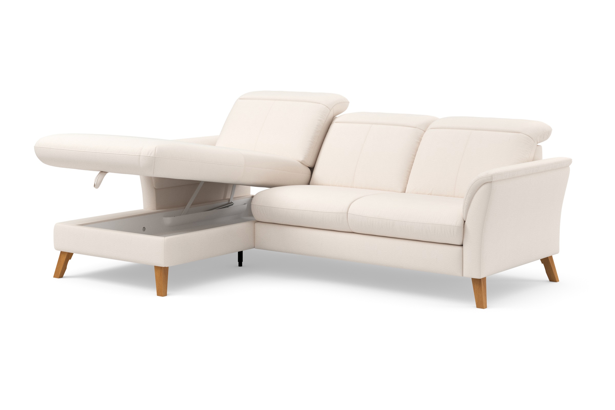 sit&more Ecksofa »Romero L-Form«, wahlweise mit oder ohne Relax-Funktion, Bettfunktion, Bettkasten