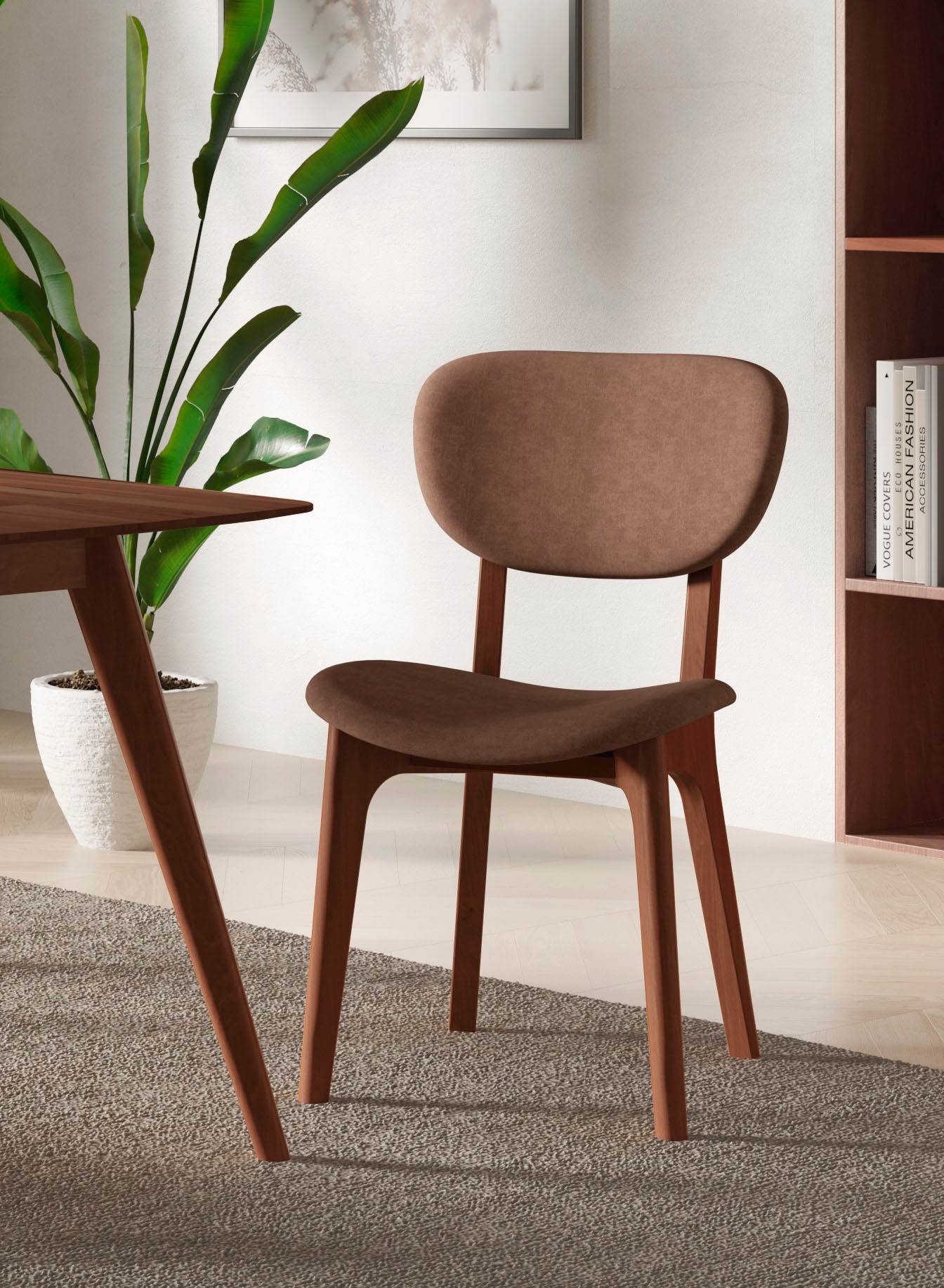 INOSIGN Stuhl »COZY Made in Italy«, (Set), 2 St., Microfaser, Gestell in Bu günstig online kaufen