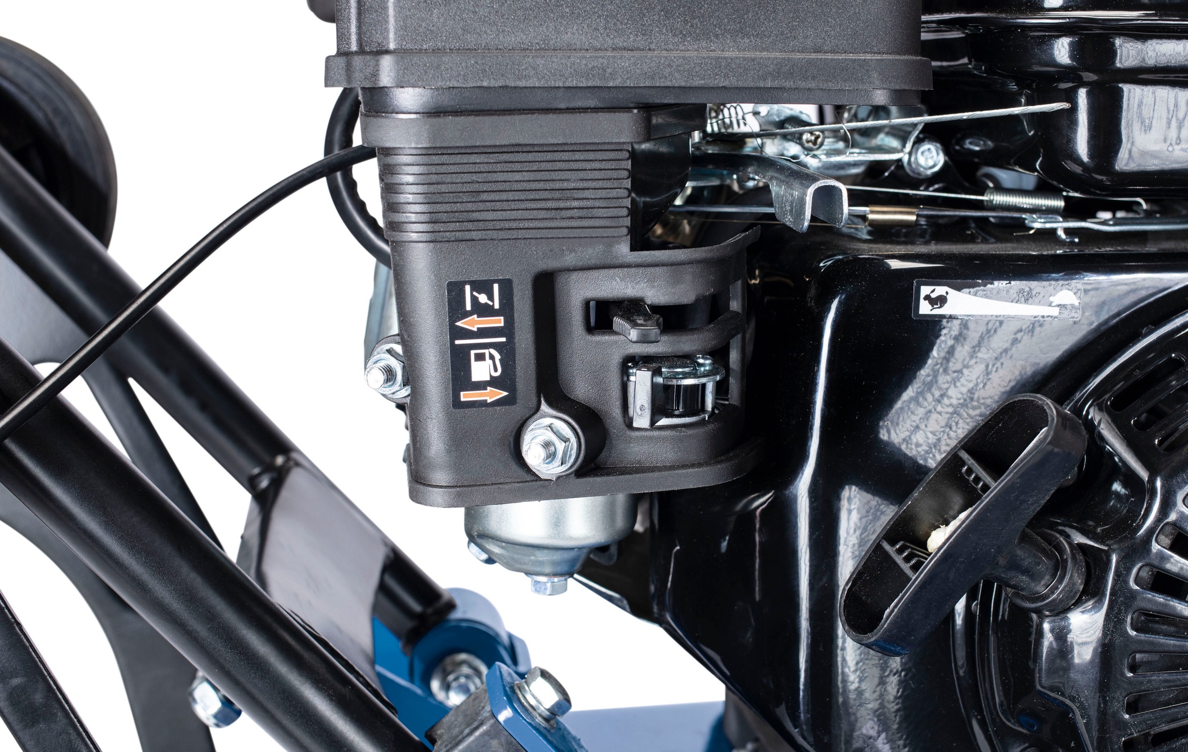 Scheppach Rüttelplatte »HP1400s«, 13000 N, 2,0 PS, 4-Takt-Benzinmotor,inkl. Fahrvorrichtung & Gummimatte