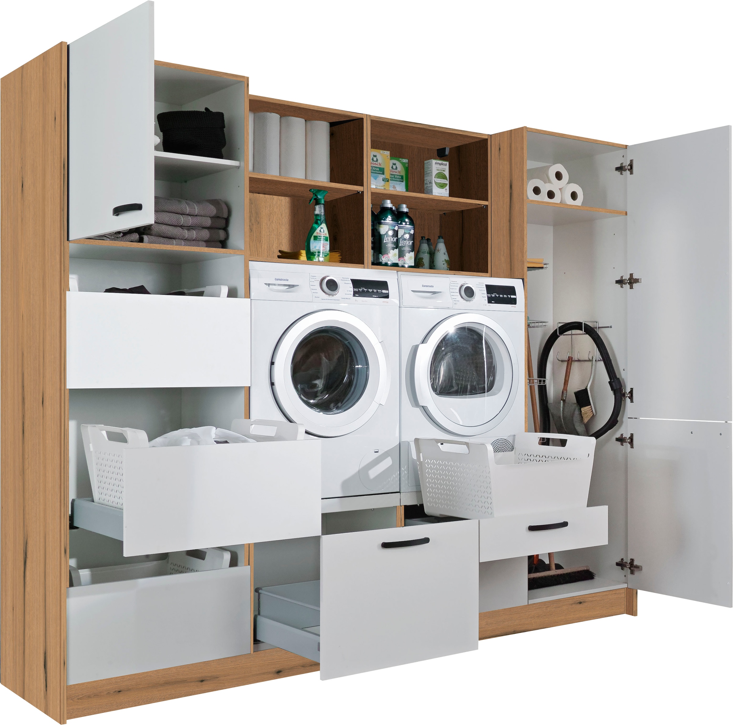 Express Küchen Schrank-Set »Arta« Komplett-Set, ohne Geräte, vormontiert, mit Soft-Close-Funktion, Stellbreite 245 cm, 9 Stk. tlg.