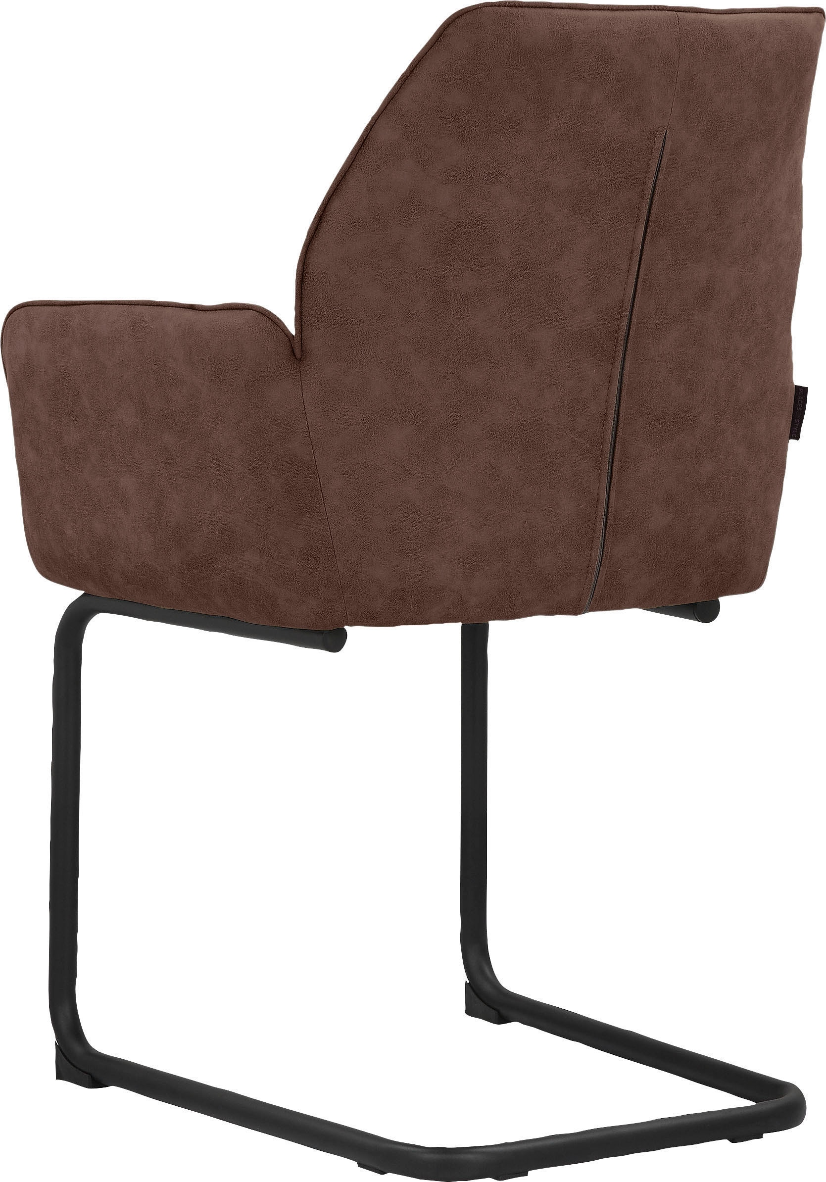 Places of Style Armlehnstuhl »Ginevra«, 2 St., Microfaser, Sitz und Rücken  gepolstert, mit Gestell aus Metall, Sitzhöhe 51 cm auf Raten bestellen