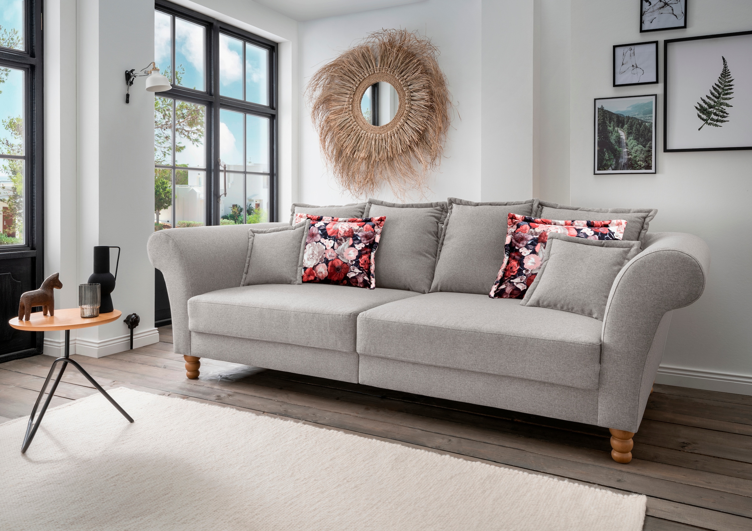 Home affaire Big-Sofa »Tassilo Mega Sofa mit viel Platz, bequem durch Kalts günstig online kaufen