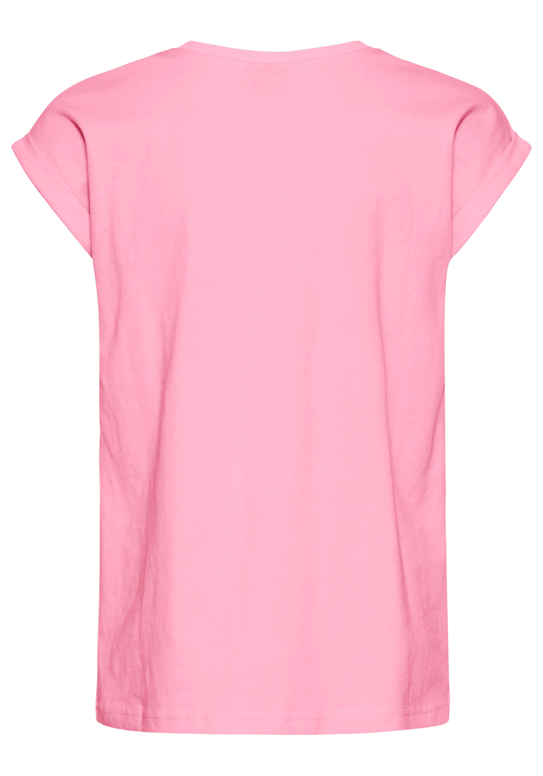 KIDSWORLD T-Shirt »Sprücheshirt mit überschnittener Schulter«, T-Shirt "YEAH" print