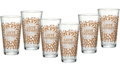 Ritzenhoff & Breker Latte-Macchiato-Glas »Happy, Coffee Beansq«, (Set, 6 tlg., 6 Latte... kaufen