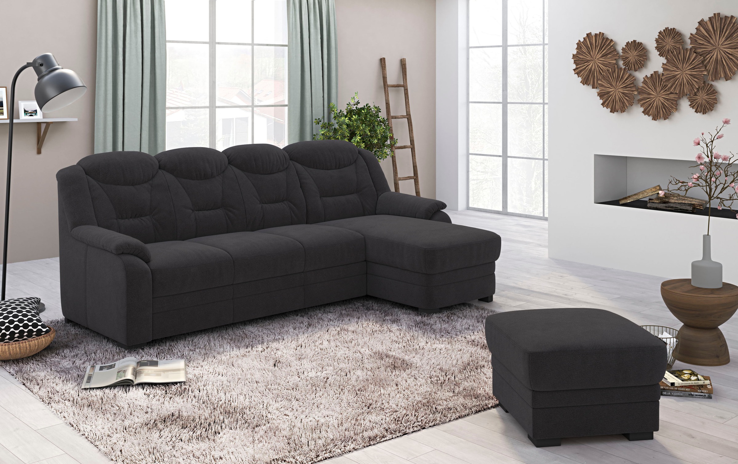 COTTA Ecksofa "Marcus L-Form" wahlweise mit Bettfunktion günstig online kaufen