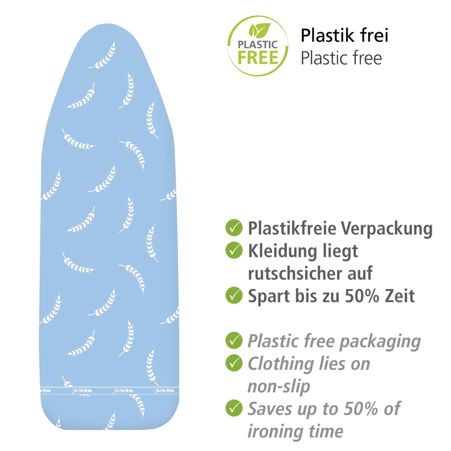 WENKO Bügelbrettbezug »Modell Air Comfort« dampfbügelgeeignet, Komfortpolsterung mit 5 Lagen