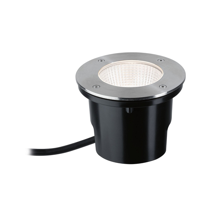PAULMANN LED Einbauleuchte »DureaIP67 rund 153mm 3000K 8W 530lm 230V Edelstahl Metall« 1 Stk. Warmweiß Bodeneinbauleuchte edelstahlfarben