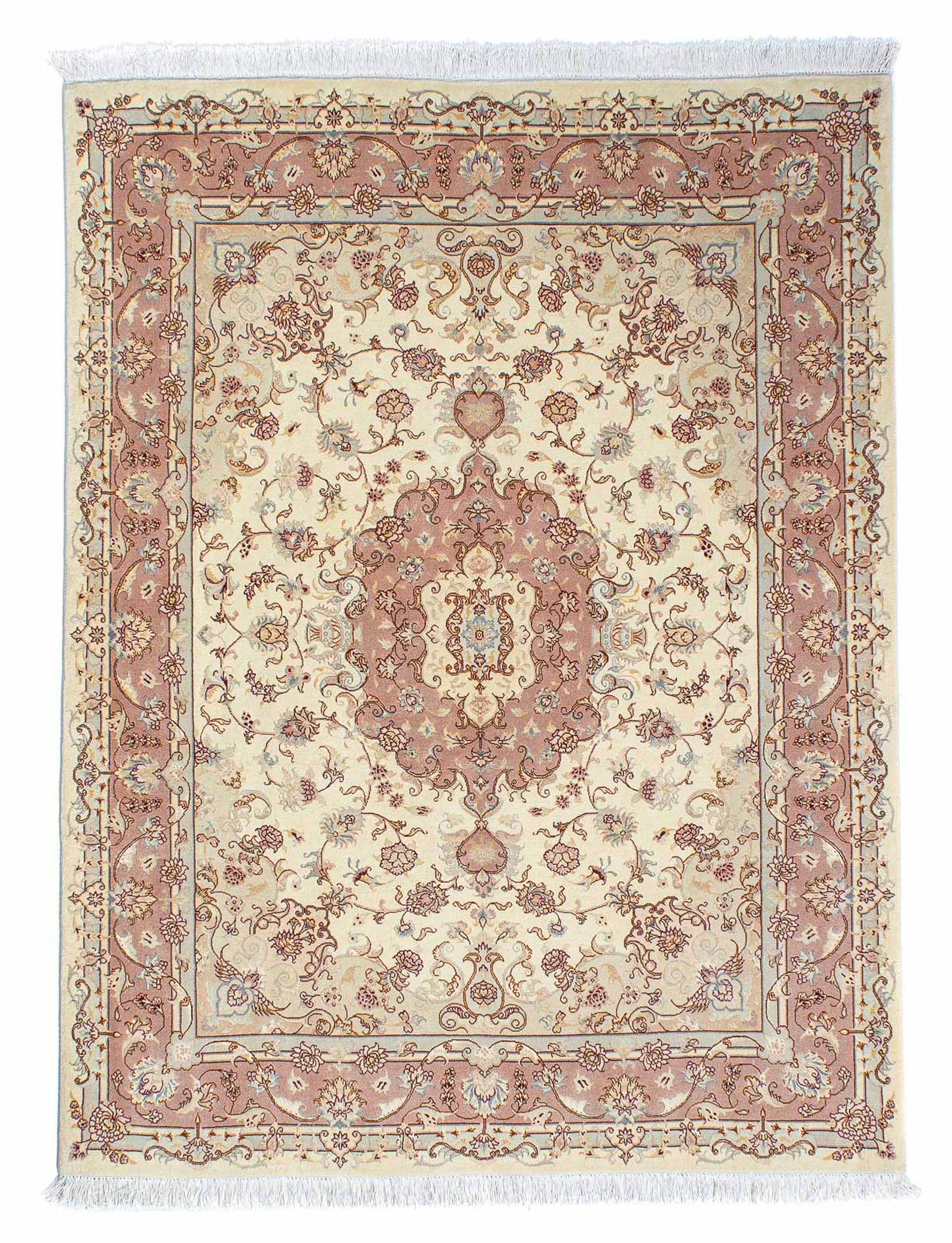 morgenland Orientteppich »Perser - Täbriz - Royal - 196 x 149 cm - beige«, günstig online kaufen