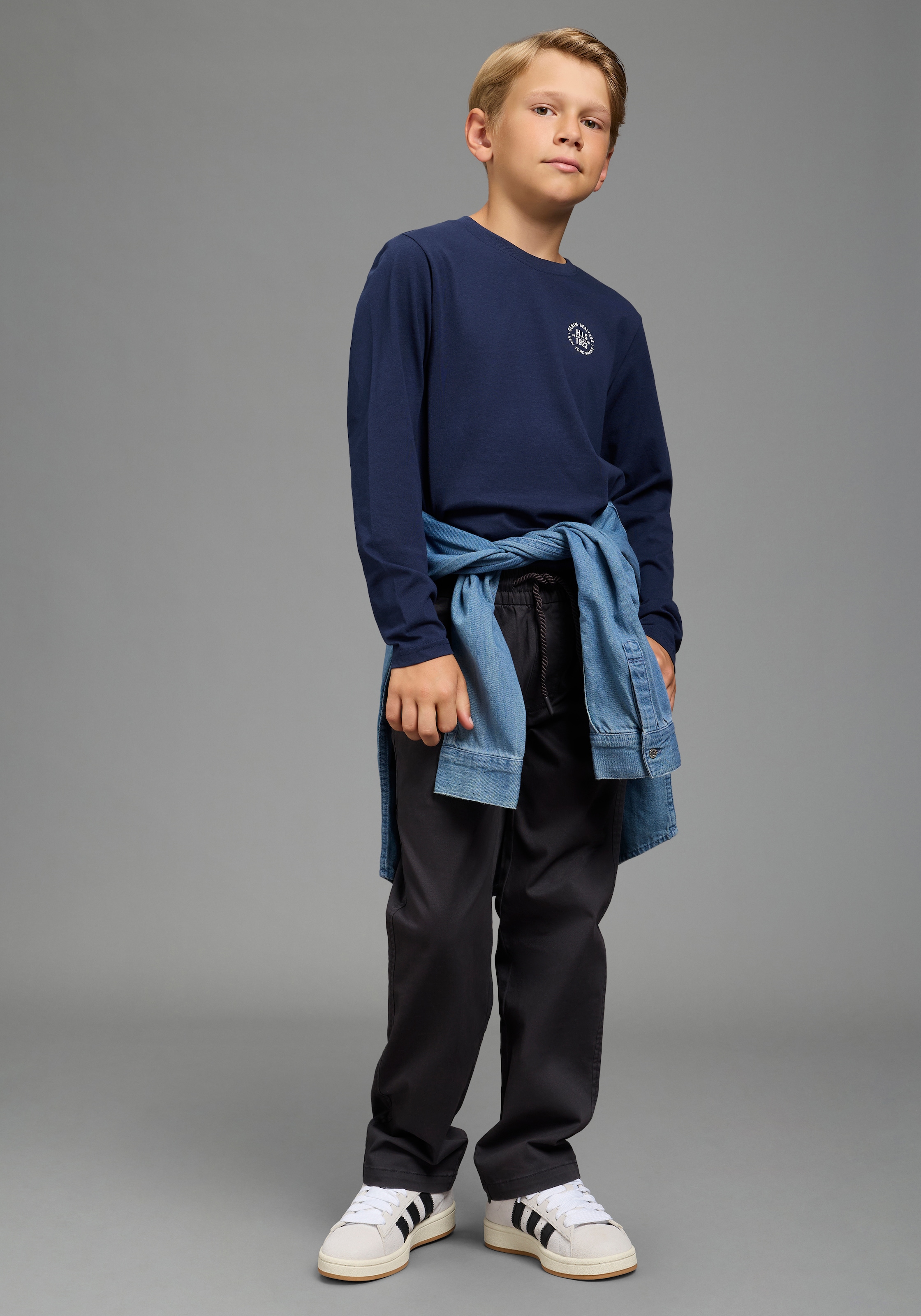KIDSWORLD Schlupfhose »Twillhose in Schlupfform«  gerade Passform, mit innenliegendem Gummizug im Bund