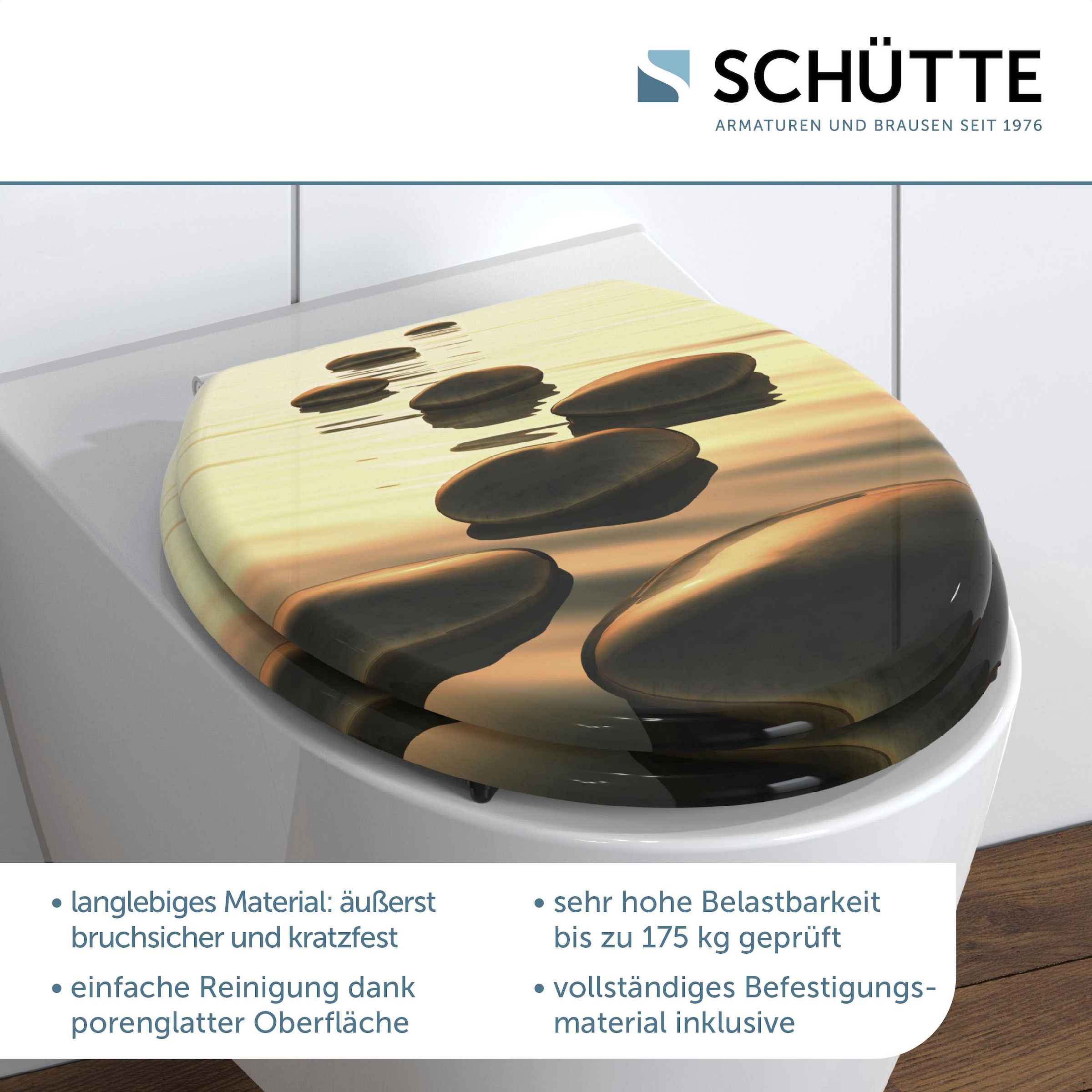 Schütte WC-Sitz »Sea Stone«, MDF-Holzkern