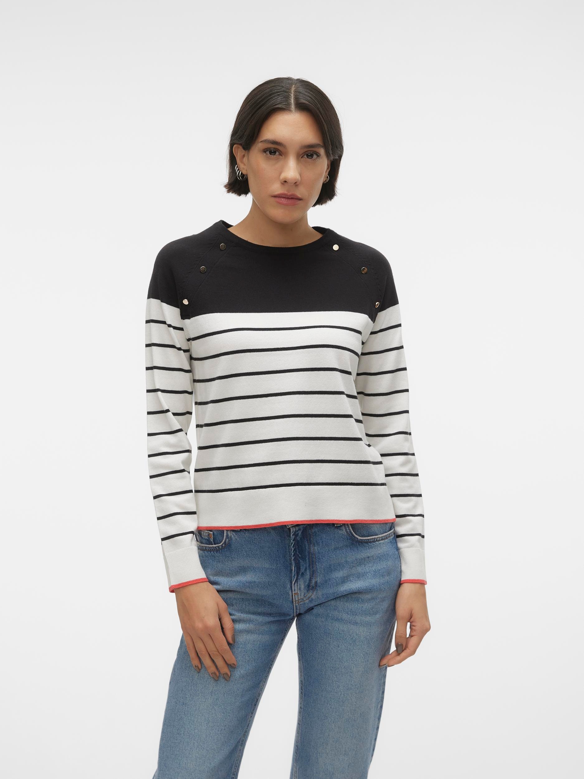 Vero Moda Strickpullover »VMALMA LS O-NECK RAGLAN PULLOVER BOO