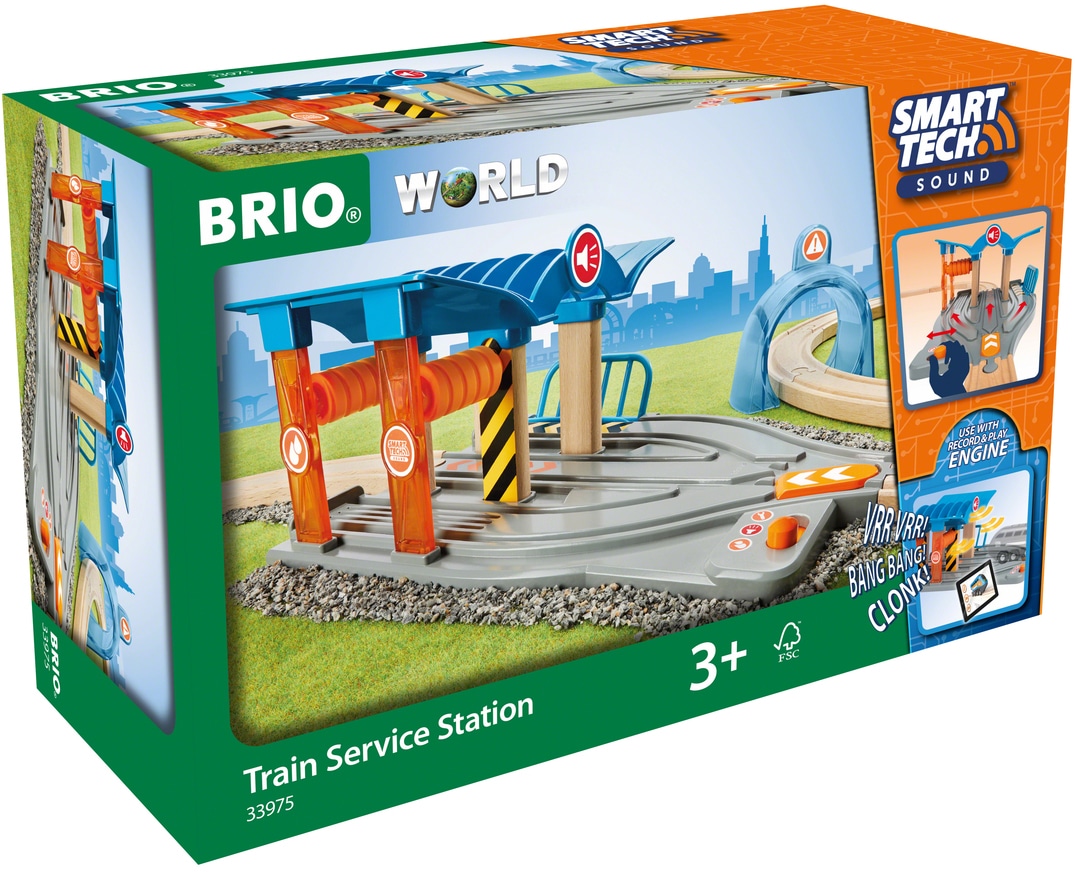 BRIO® Spiel-Gebäude »Smart Tech Sound Waschstraße mit Werkstatt«, für die Brio Eisenbahn; FSC® - schützt Wald - weltweit