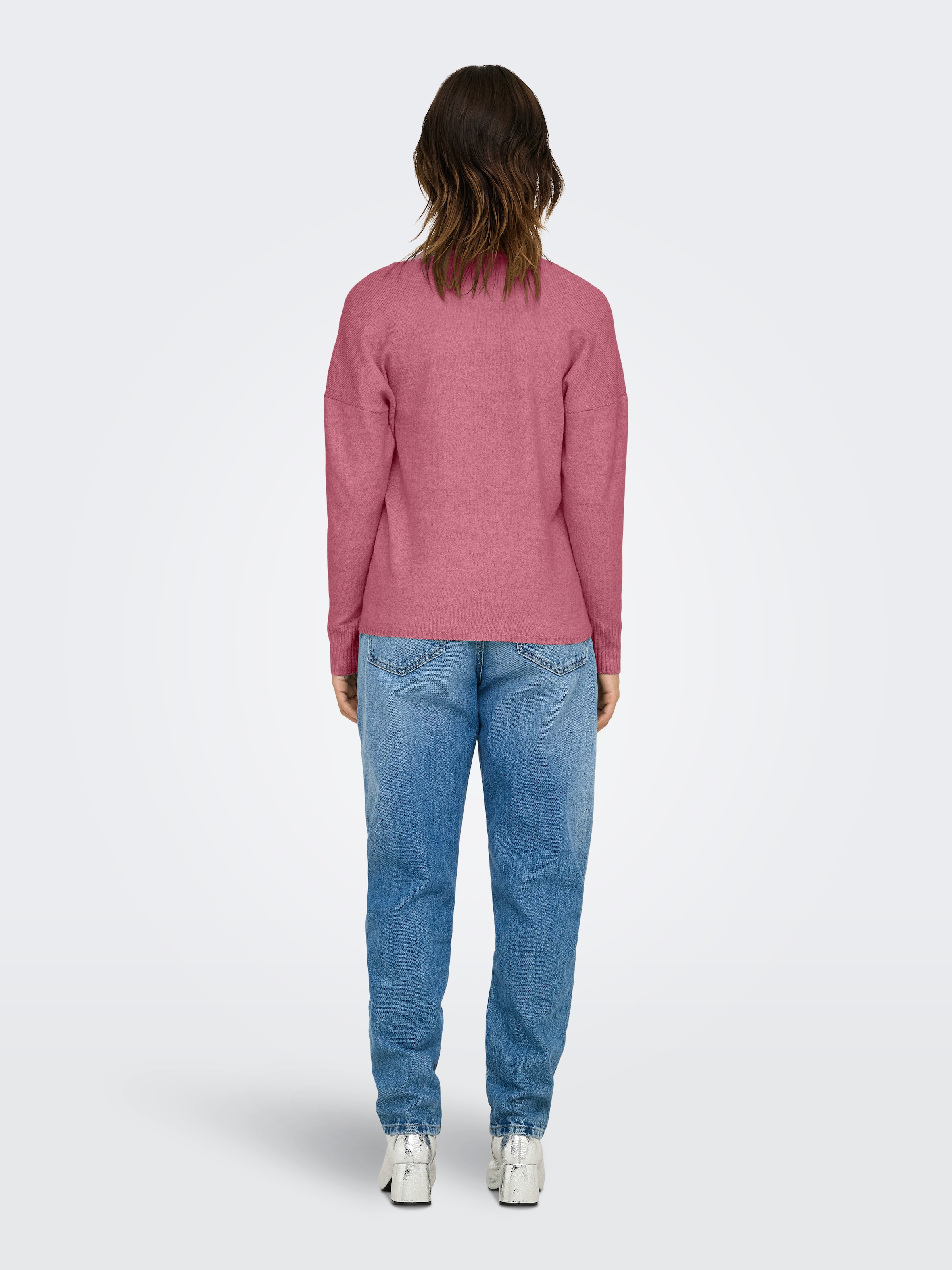 ONLY V-Ausschnitt-Pullover »ONLRICA LIFE L/S V-NECK PULLO KNT NOOS«, mit V-Ausschnitt