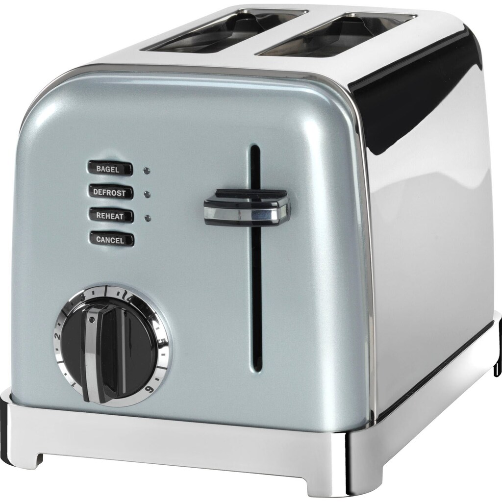 Cuisinart Toaster »CPT160GE«, 2 kurze Schlitze, für 2 Scheiben, 900 W, extra breite Toastschlitze, Retro Design