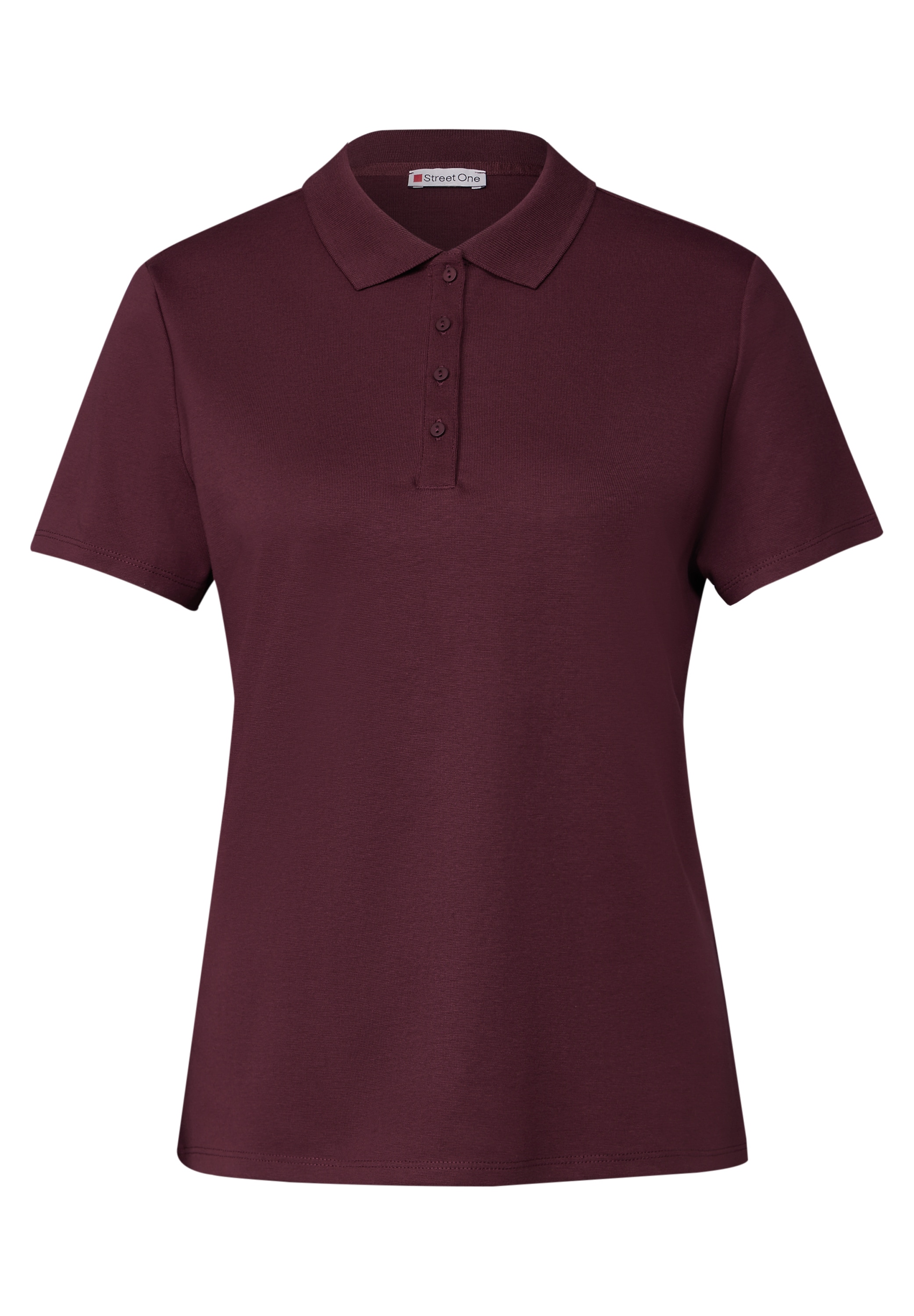 STREET ONE Poloshirt, mit Ripsstruktur