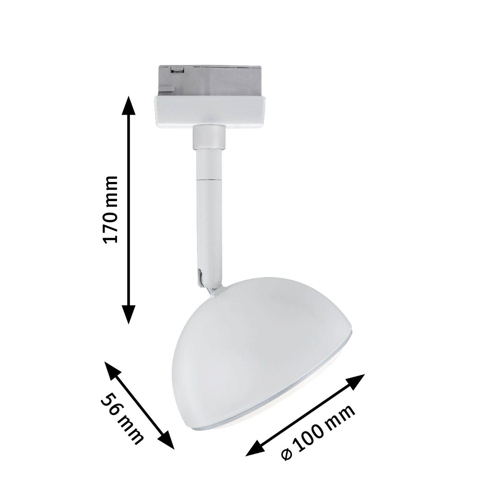 Paulmann Schienensystem-Leuchten »URail Schienenspot Hemi Einzelspot 425lm 5W 3000K 230V Weiß«