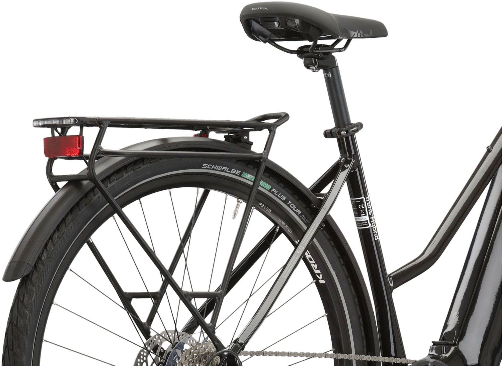 Kross E-Bike »E-Trekkingrad Trans Hybrid 6.0 28 Zoll schwarz«, 10 Gang, Shimano, DEORE XT T8000, Mittelmotor 250 W, Pedelec, Elektrofahrrad für Damen