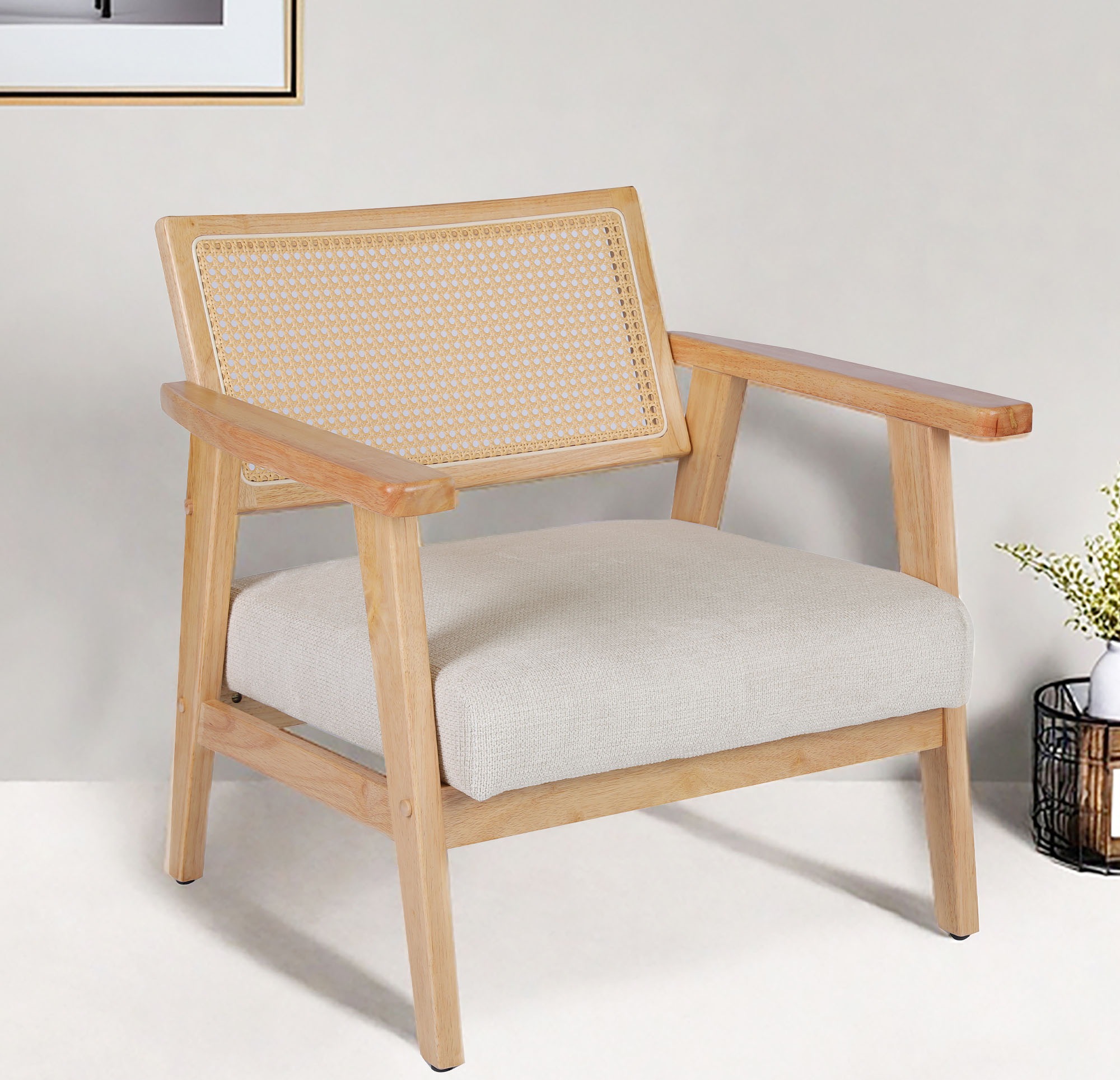 Home affaire Loungesessel »VILLAINE«, Einzelsessel, Rattan-Sessel mit Wiene günstig online kaufen
