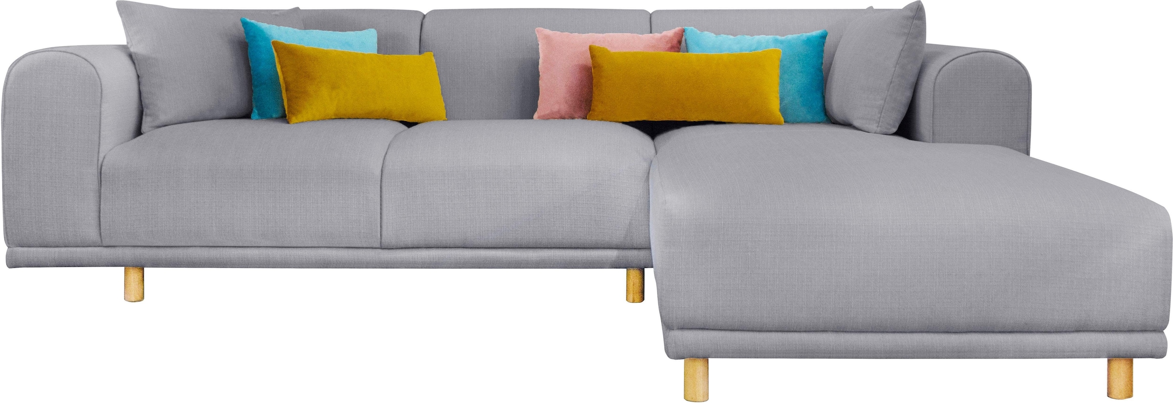 andas Ecksofa »Maroon L-Form« in skandinavischem Design, mit losen Kissen günstig online kaufen