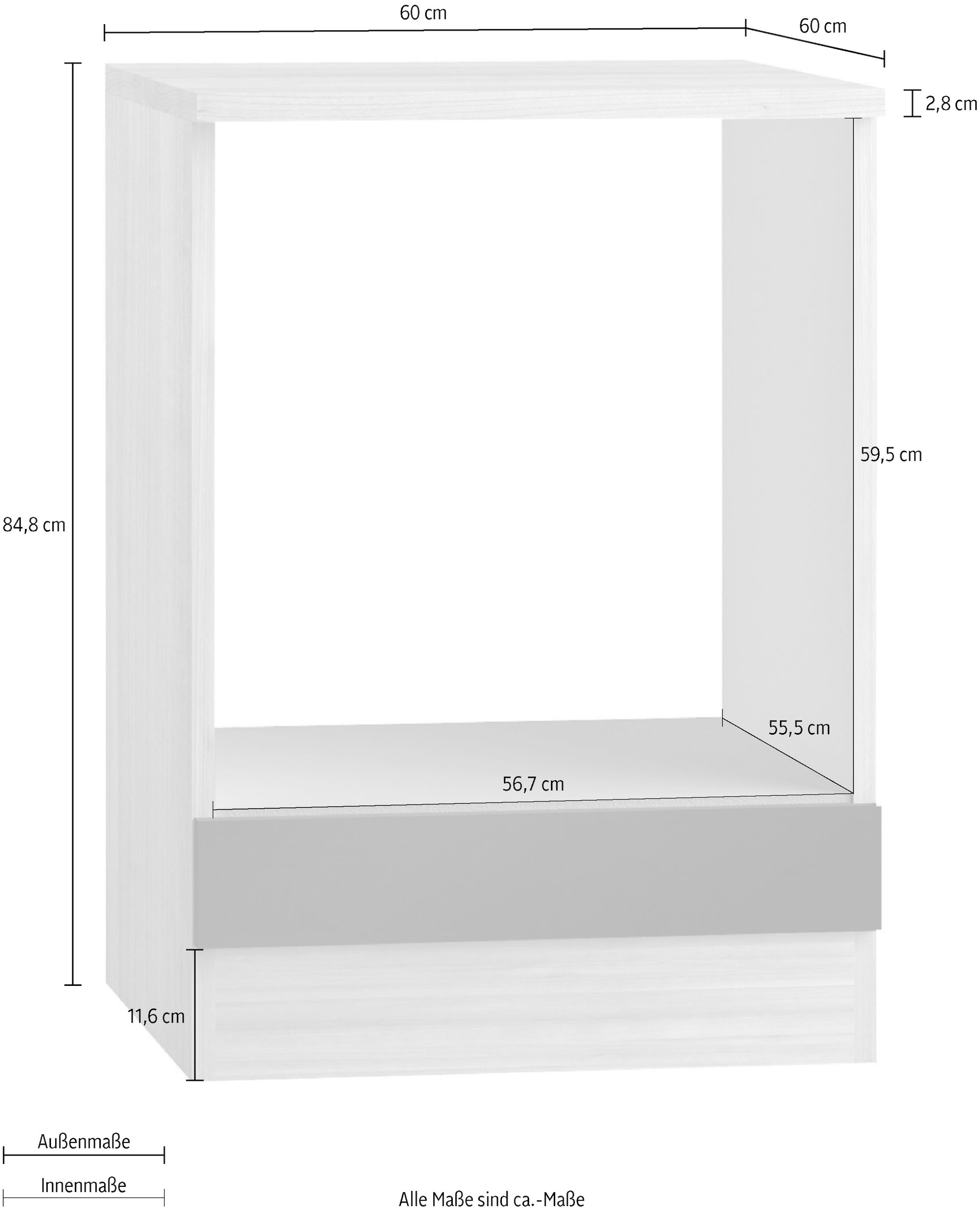 OPTIFIT Herdumbauschrank »Faro«, Breite 60 cm