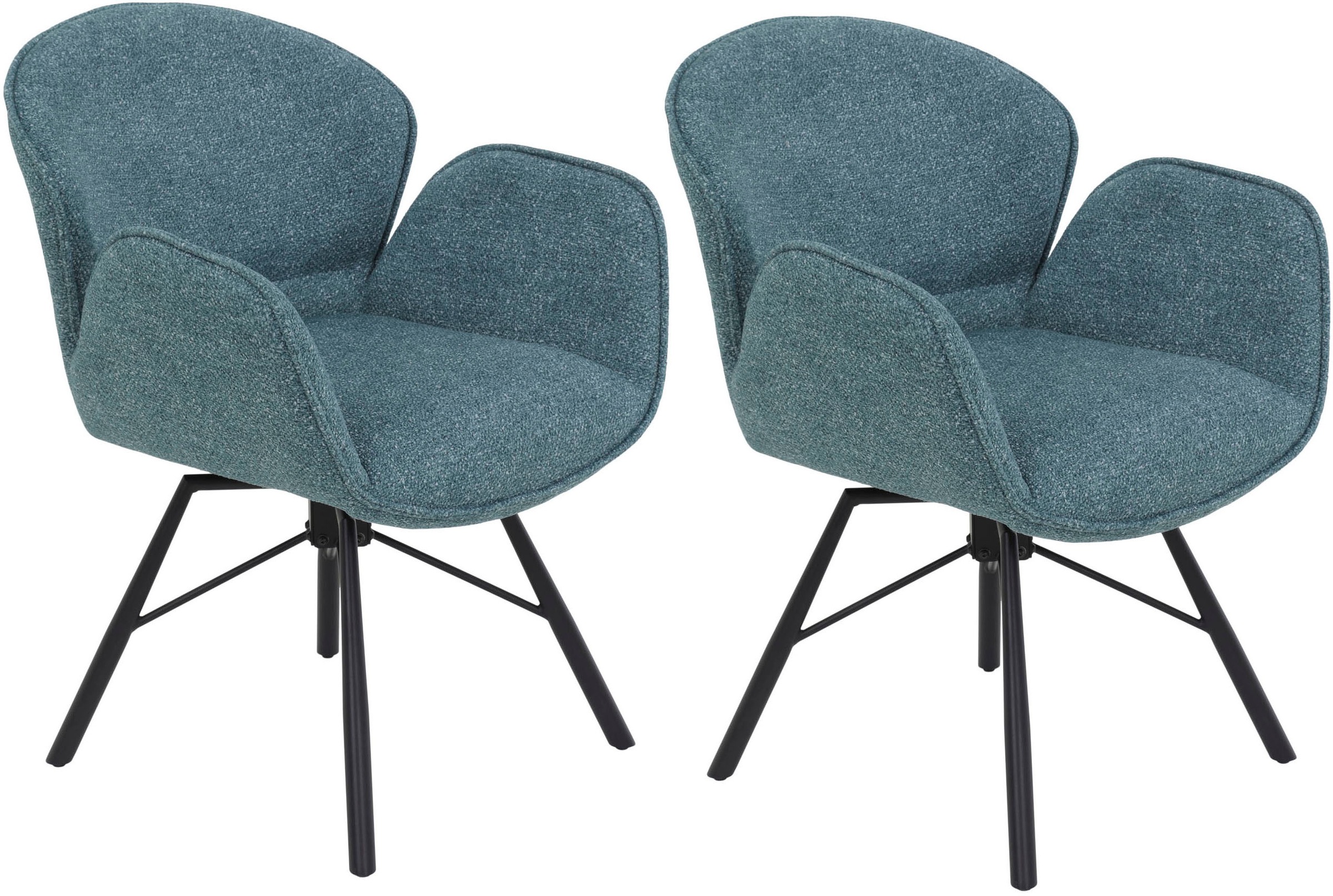 HELA 4-Fußstuhl »BRISTOL, Armlehnen Stuhl, Sessel, Esszimmerstuhl« (Set) 2 günstig online kaufen