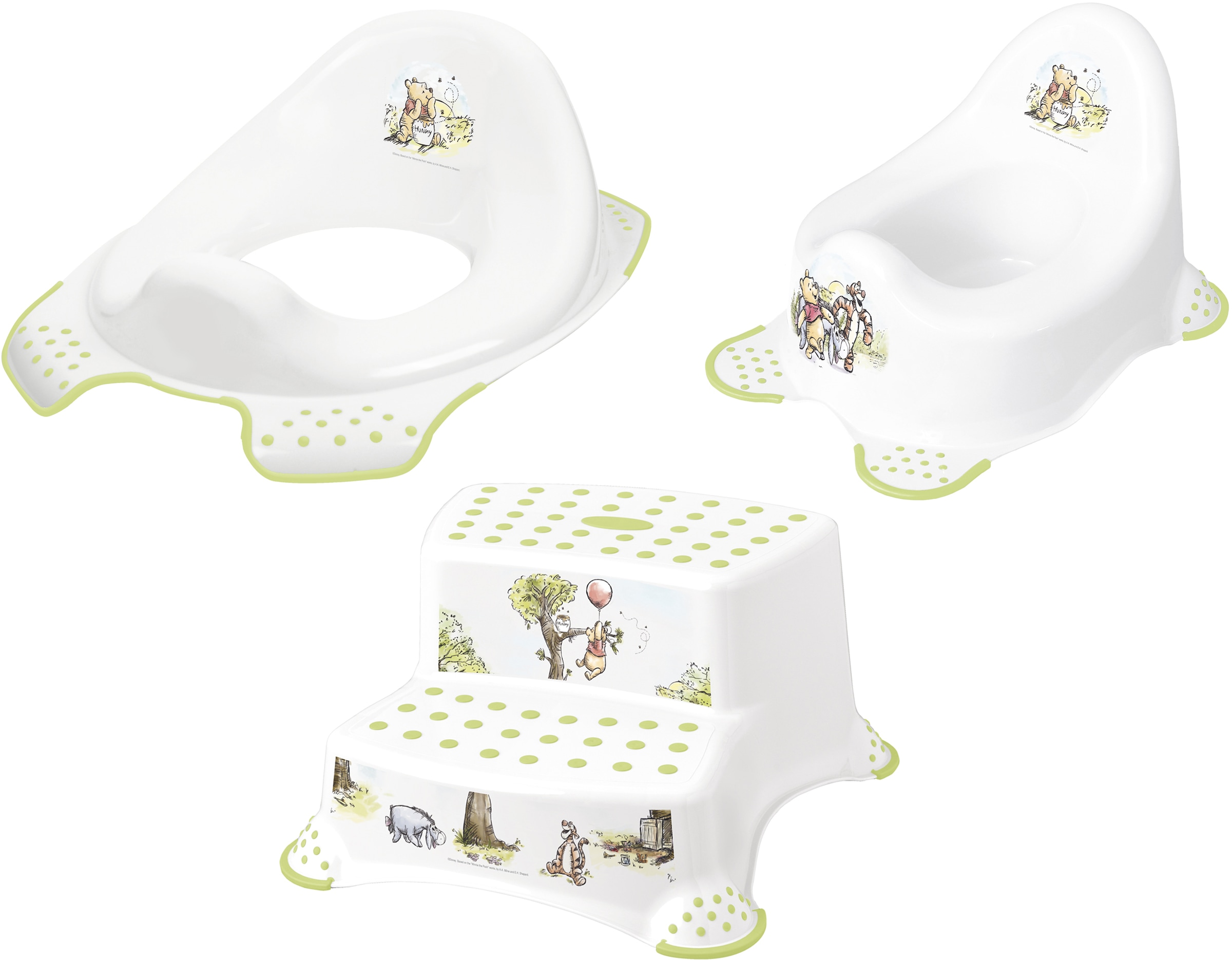 keeeper Töpfchen »Winnie, weiß«, (Set, 3 tlg.), Kinderpflege-Set - Töpfchen, Toilettensitz und Tritthocker