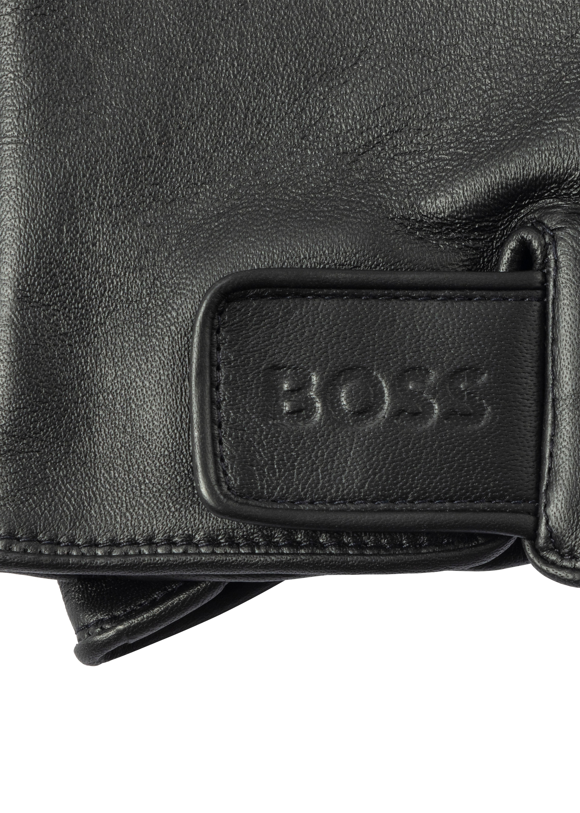 BOSS Lederhandschuhe »Helkop1«, mit Touch Tech Fingertips