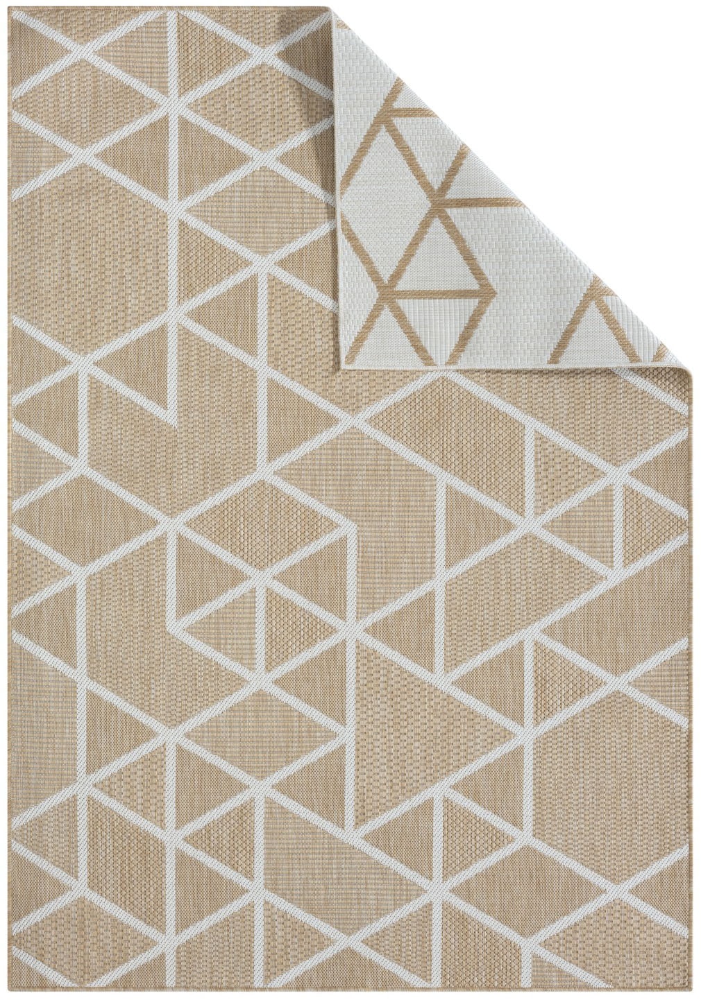 Myflair Möbel & Accessoires Teppich »Miller Lagerräumung«, rechteckig, 8 mm Höhe, Wendeteppich, modernes Design, Outdoor geeignet, Balkon, Terrasse