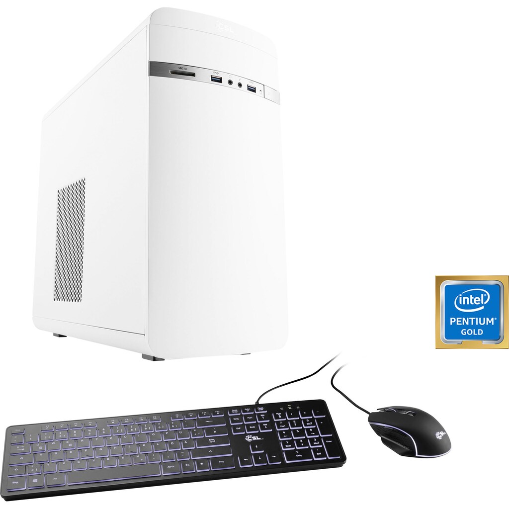 CSL PC »Speed V1180«, Intel®, Pentium® Gold G6400 2× 4000 MHz inkl. Hyper-Threading