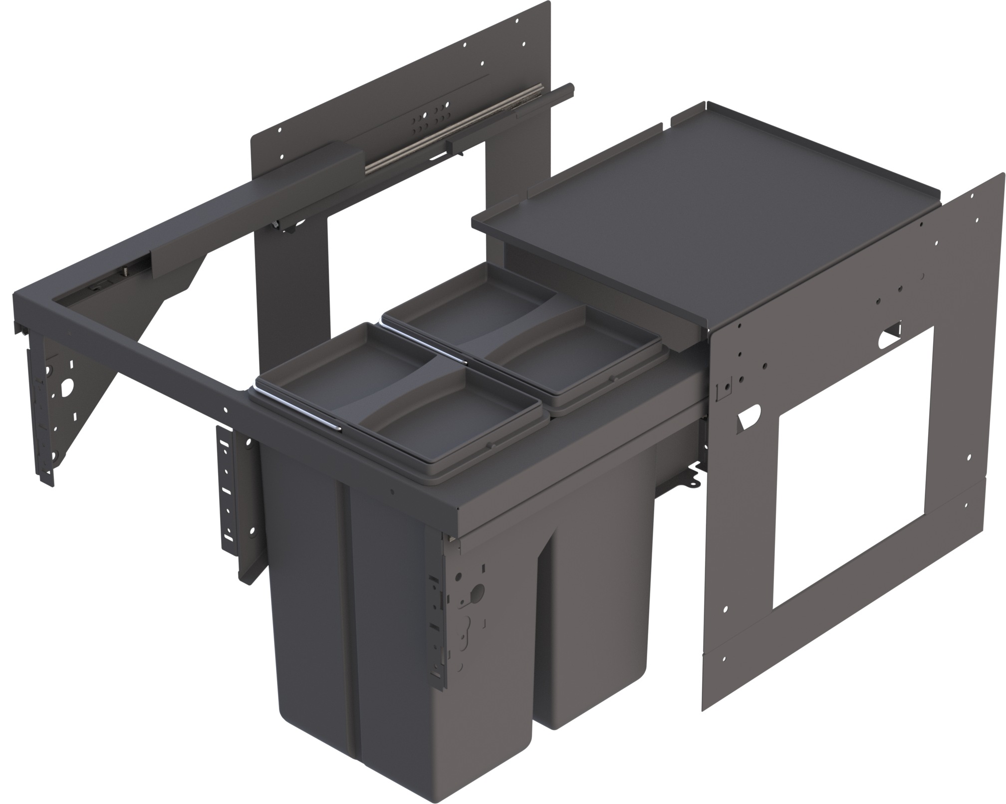 Schütte Mülltrennsystem »Aquastar«, 2 Behälter, zum Einbau, 60cm, 2 Fächer, günstig online kaufen