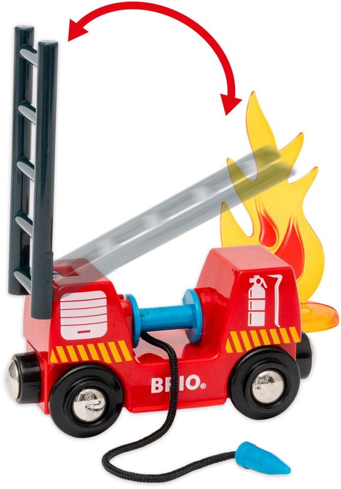 BRIO® Spielzeug-Eisenbahn »BRIO® WORLD, Smart Tech Sound Feuerwehreinsatz«, FSC® - schützt Wald - weltweit