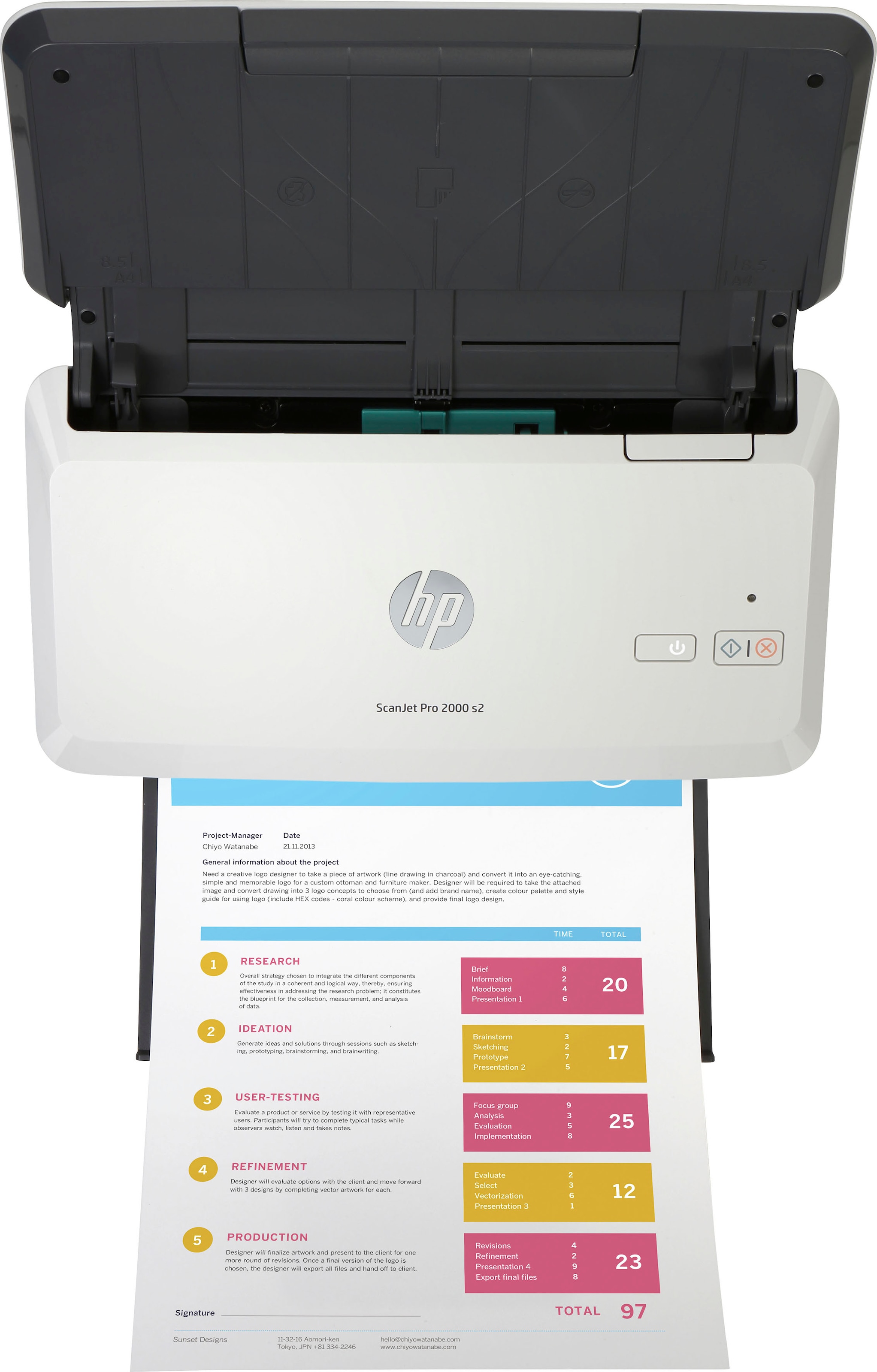 HP Einzugsscanner »Scanner ScanJet Pro 2000 s2«