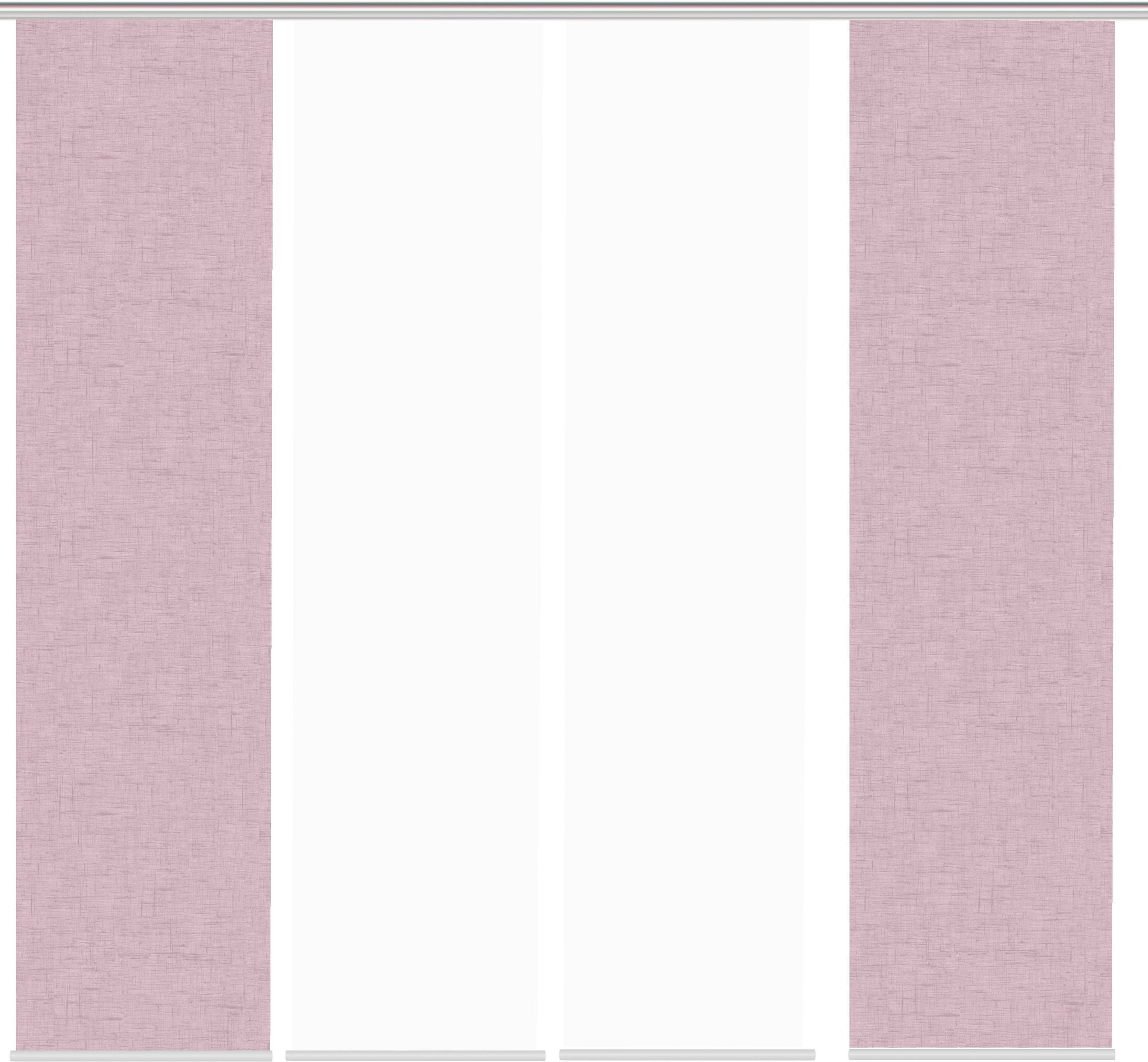 HOME WOHNIDEEN Schiebegardine »PIVE 4er SET«, (4 St.), Schiebevorhang Digidruck 4er Set PIVE