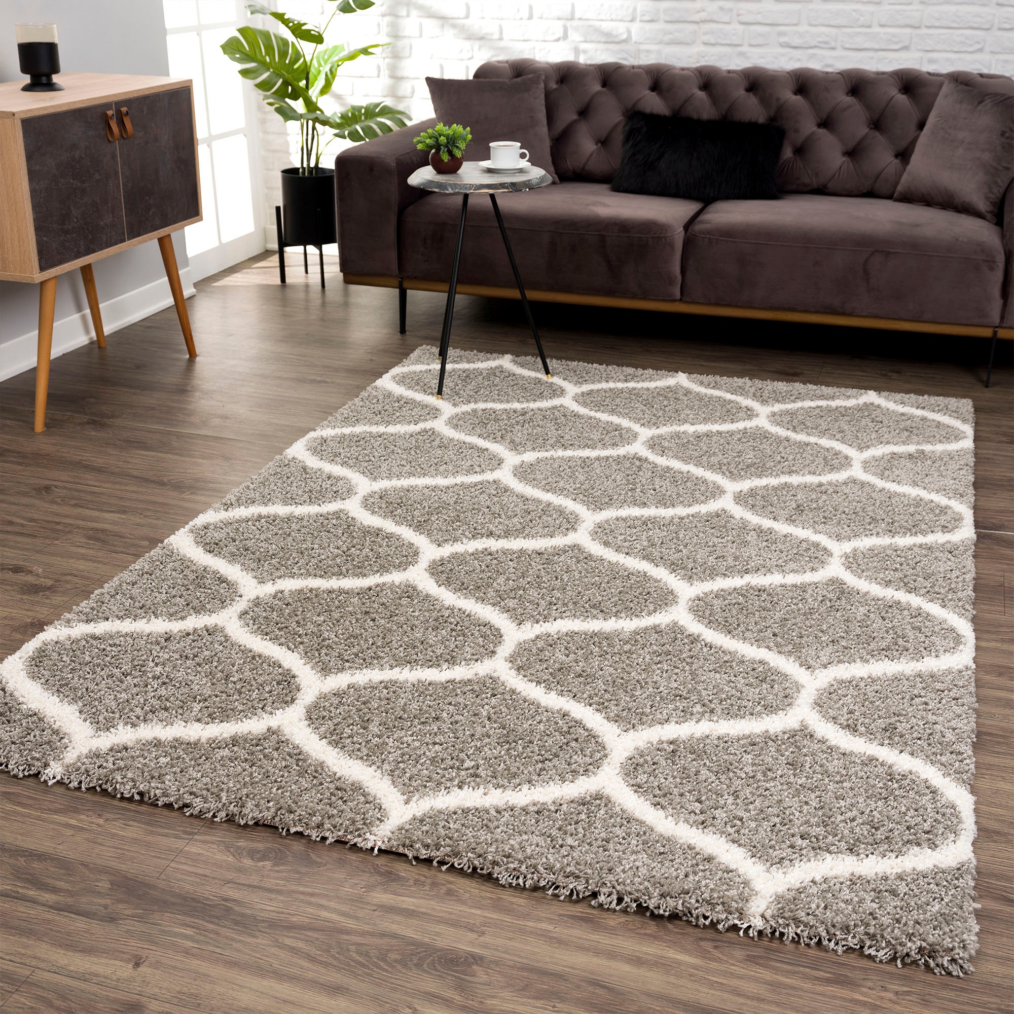Sanat Hochflor-Teppich »Madrid«, rechteckig, 30 mm Höhe, Wohnzimmer, Langfl günstig online kaufen