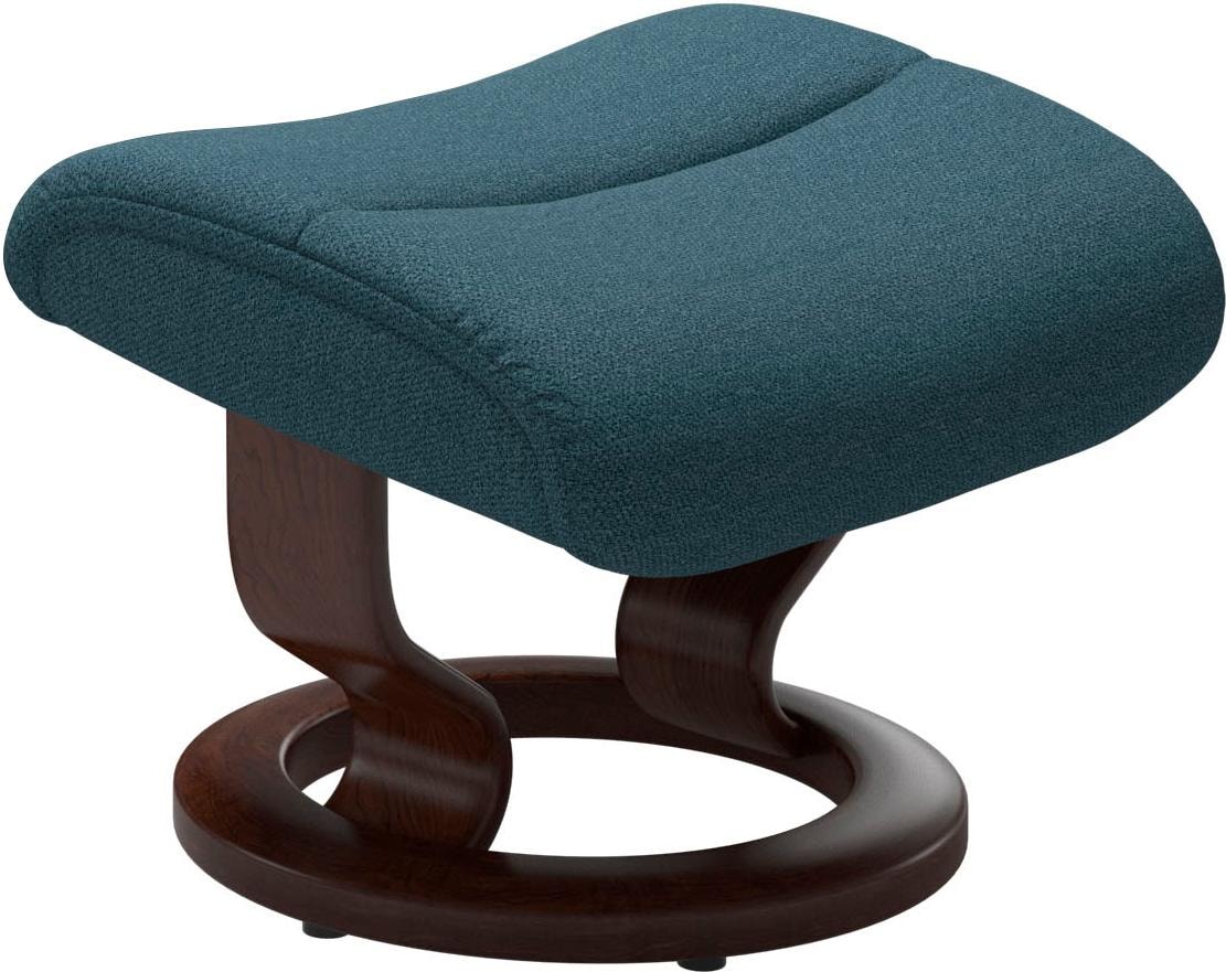 Stressless® Relaxsessel »View«, (Set, Relaxsessel mit Hocker), mit Classic Base, Größe M,Gestell Braun