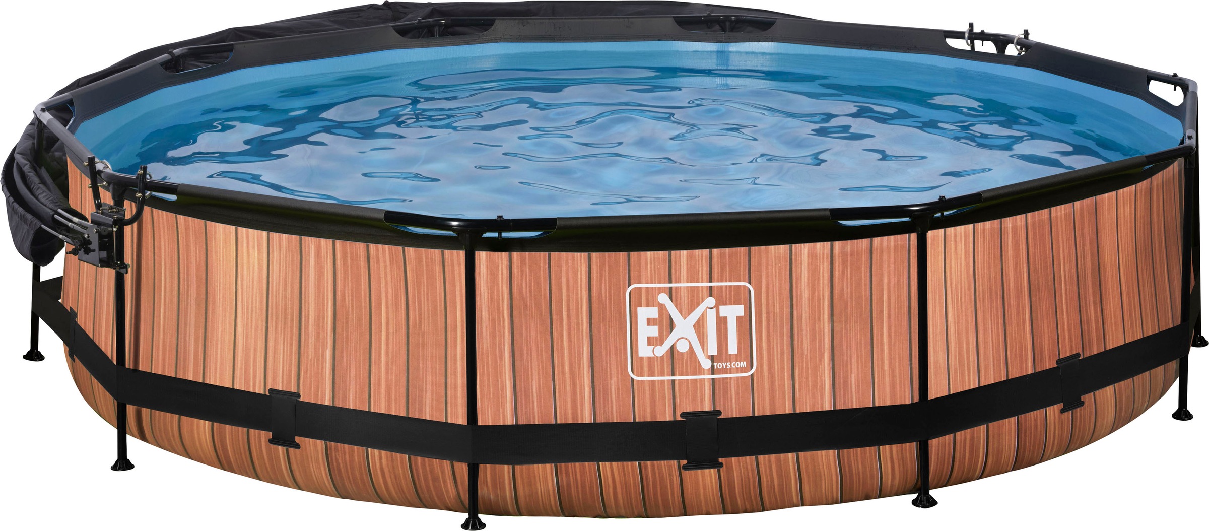 EXIT Framepool »inkl. Sonnensegel«, (Set, 4 tlg.), ØxH: 360x76 cm, mit Kartuschen-Filterpumpe & Filterkartusche