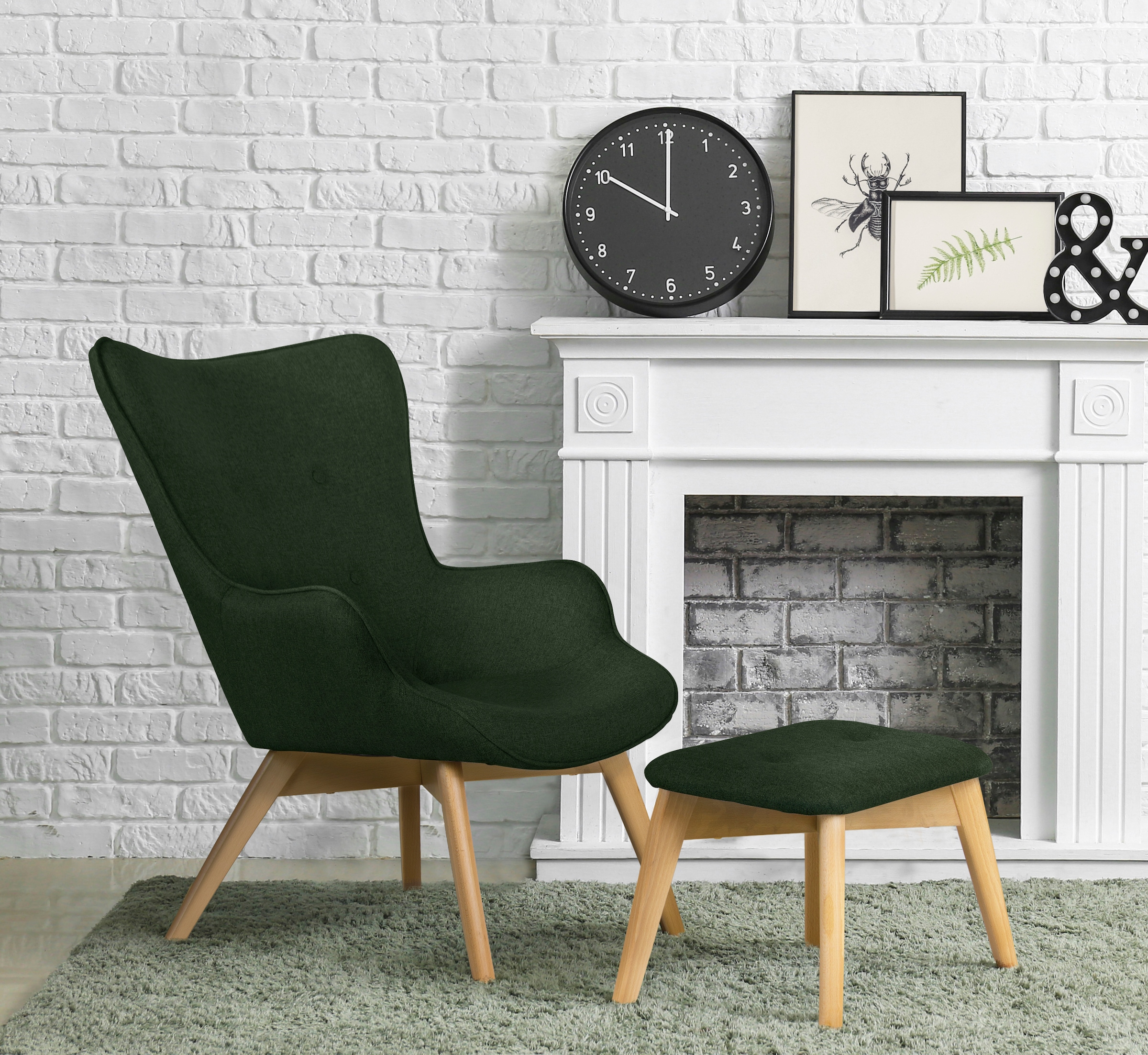 Home affaire Sessel »Nicko« wahlweise mit und ohne Hocker günstig online kaufen