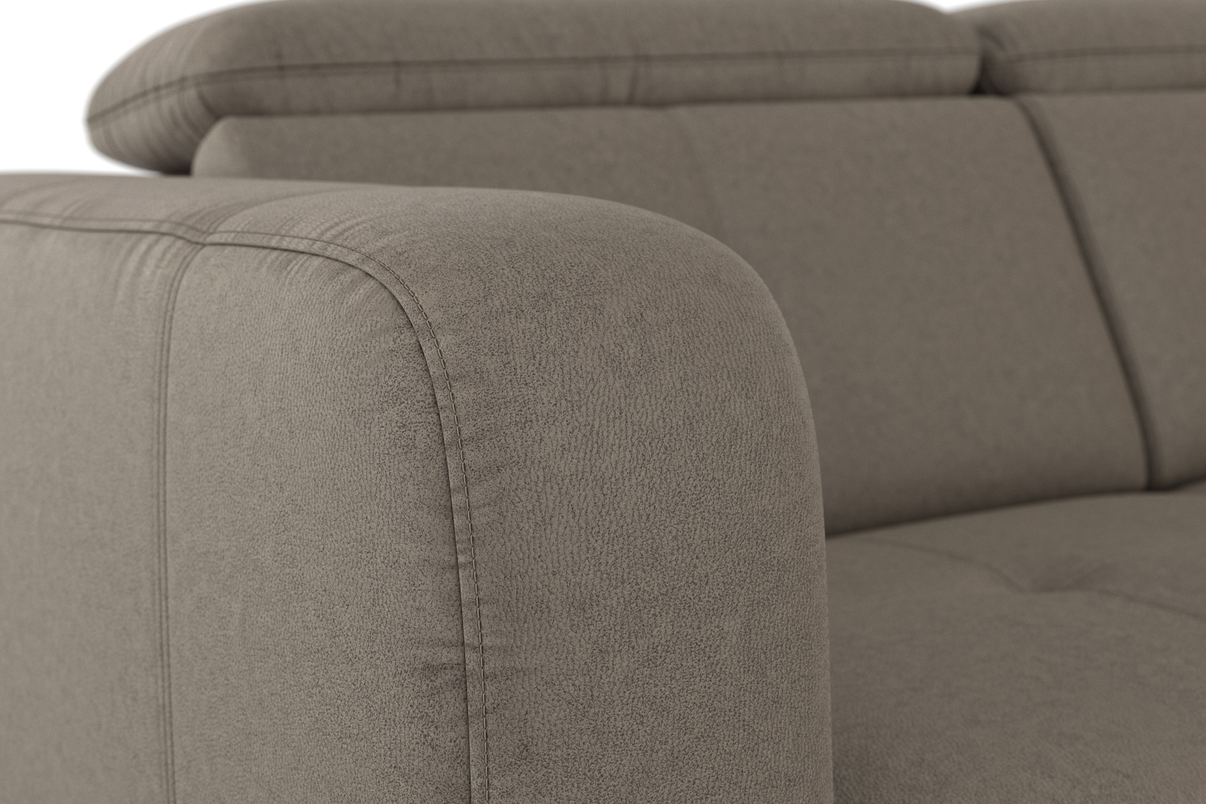 sit&more Ecksofa »Belluci L-Form«, inklusive Federkern, wahlweise mit Bettfunktion und Bettkasten