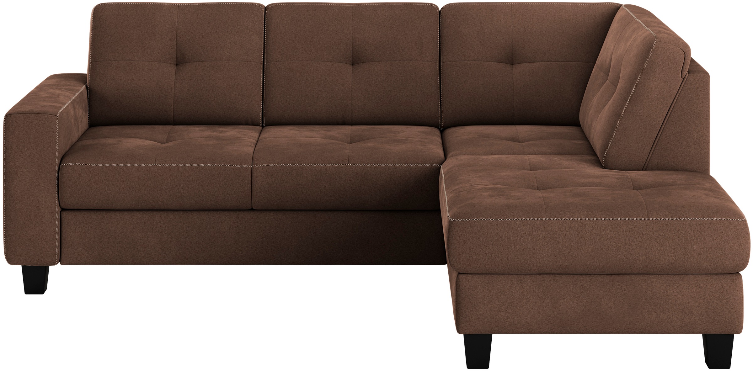 Places of Style Ecksofa »Varese«, Kreuznaht in beige günstig online kaufen